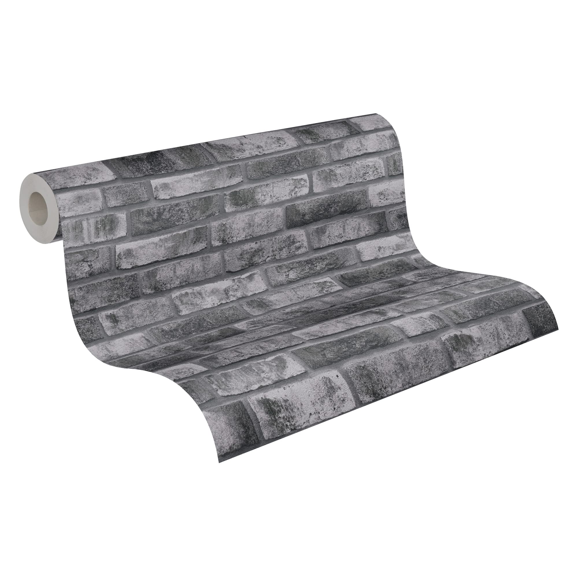 a-s-cr-ation-bricks-stones-vliestapete-dunkelgrau-stein image 4
