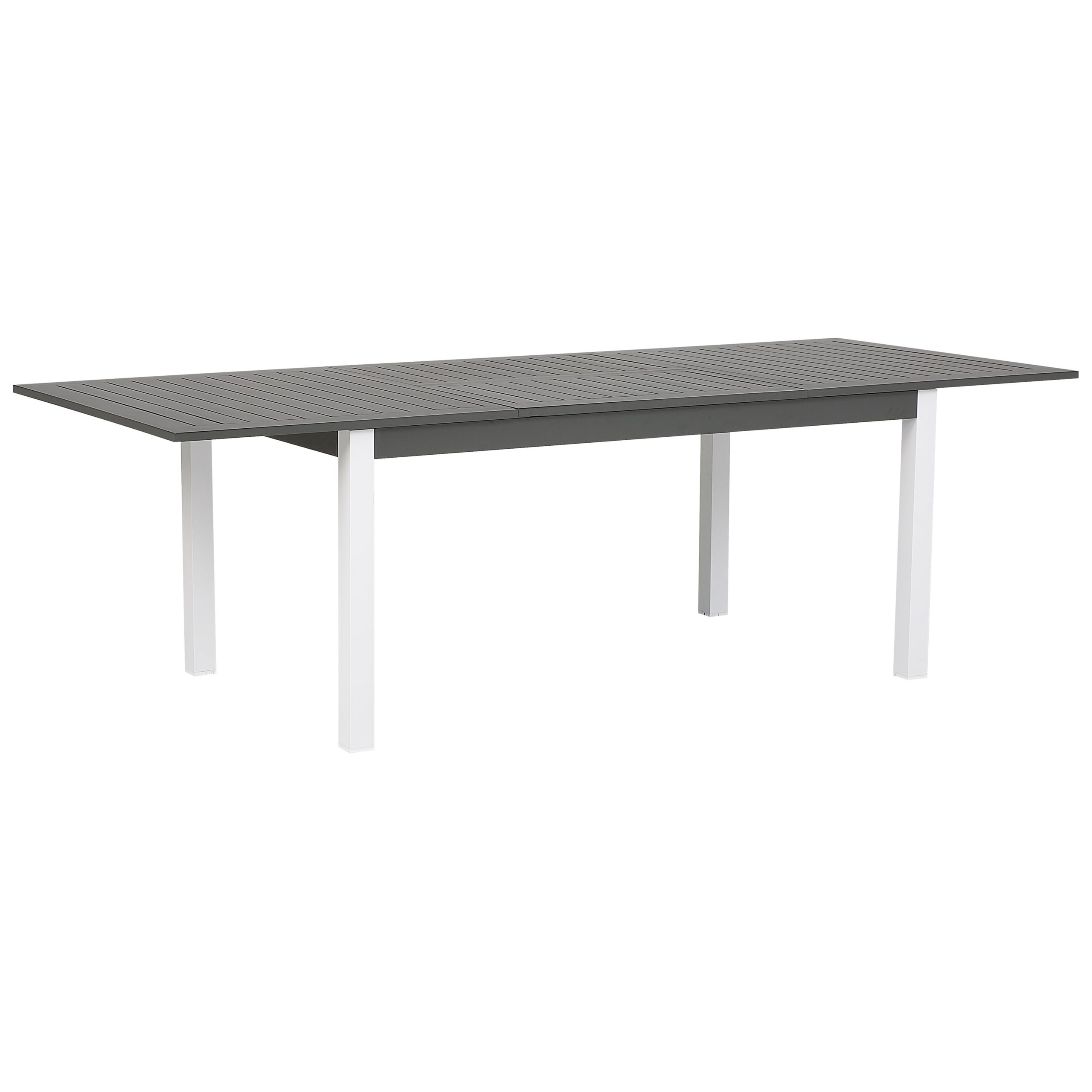 beliani-pancole-gartentisch-set-aluminium-6-st-hle-grau-wei-ausziehbar image 7