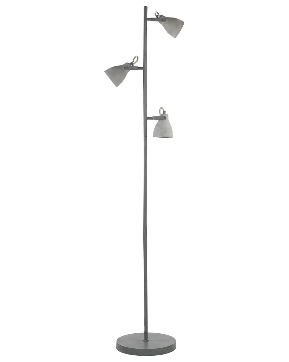 beliani-mistago-stehlampe-beton-hellgrau-modern image 1