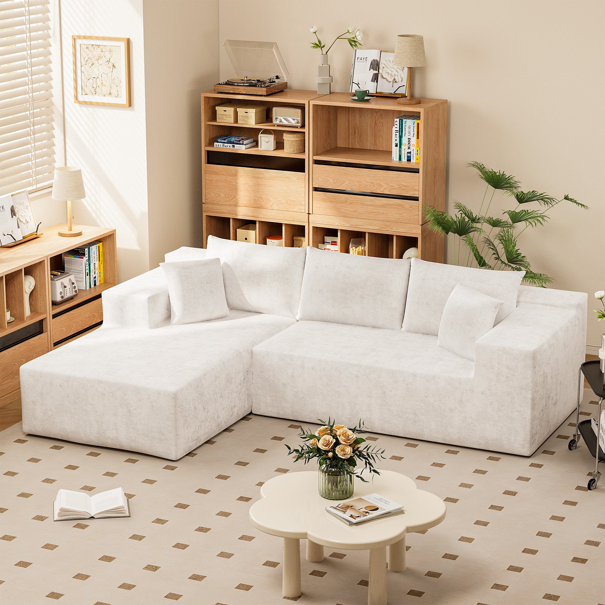 homall-sofa-ecksofa-108-grau-modular-chenille image 5