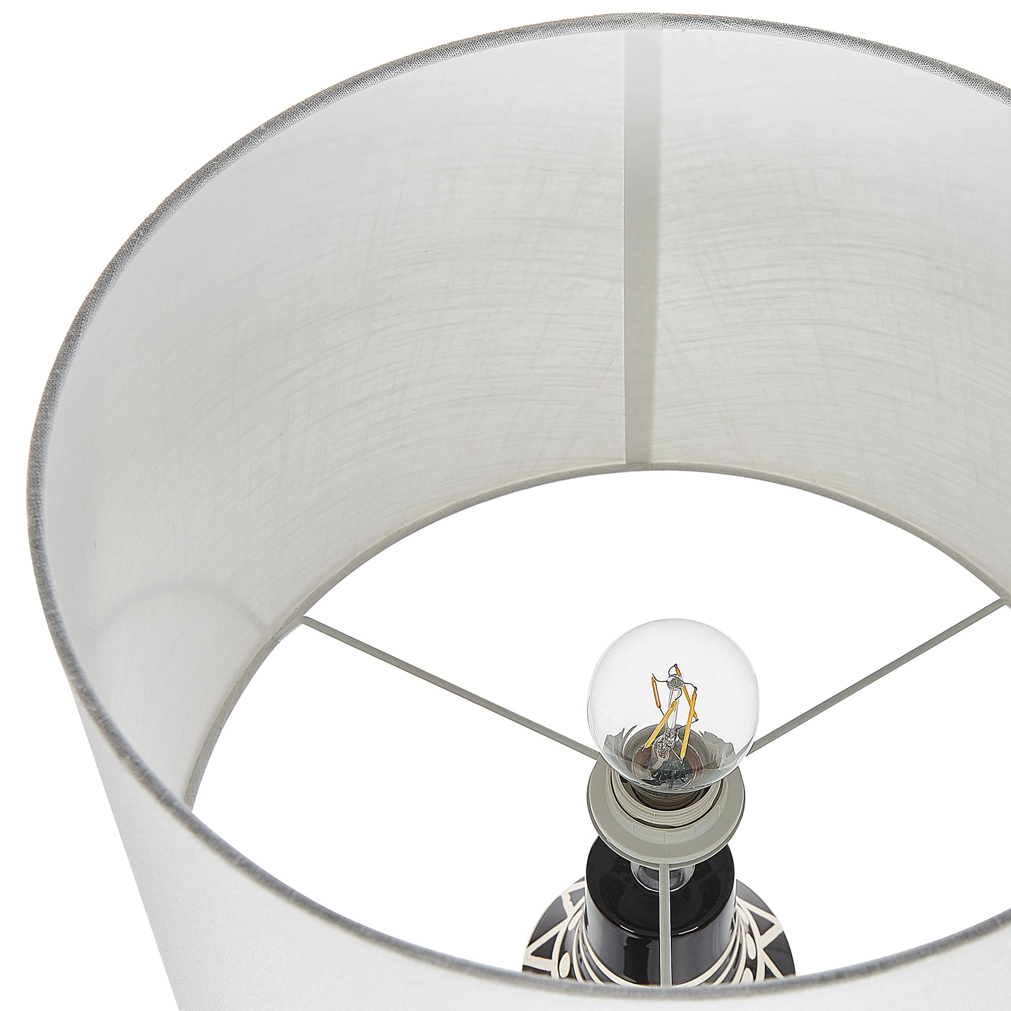 beliani-shabelle-tischlampe-keramik-ethnomotiv-68-cm-schwarz image 7