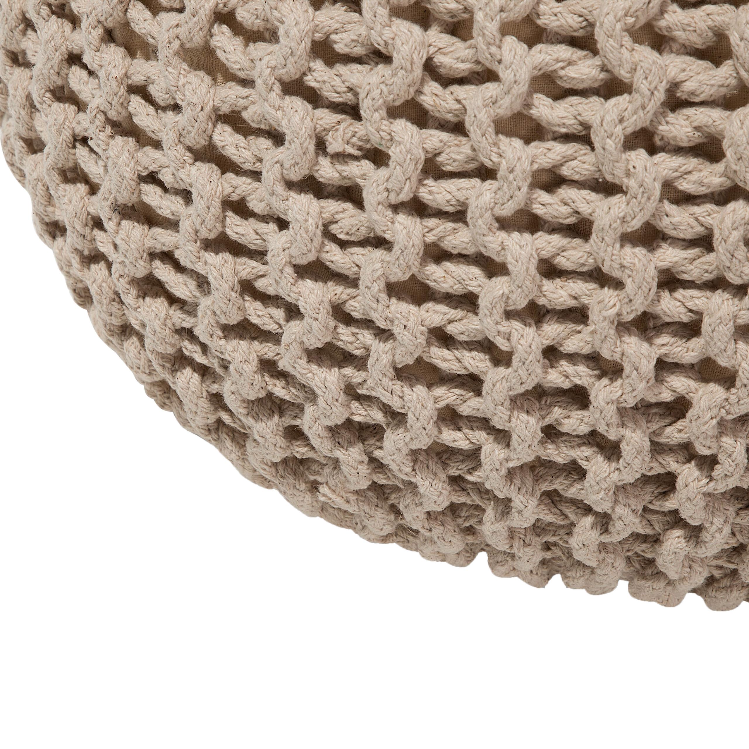 beliani-conrad-pouf-wolle-beige-40x25-cm-rund-strick image 5