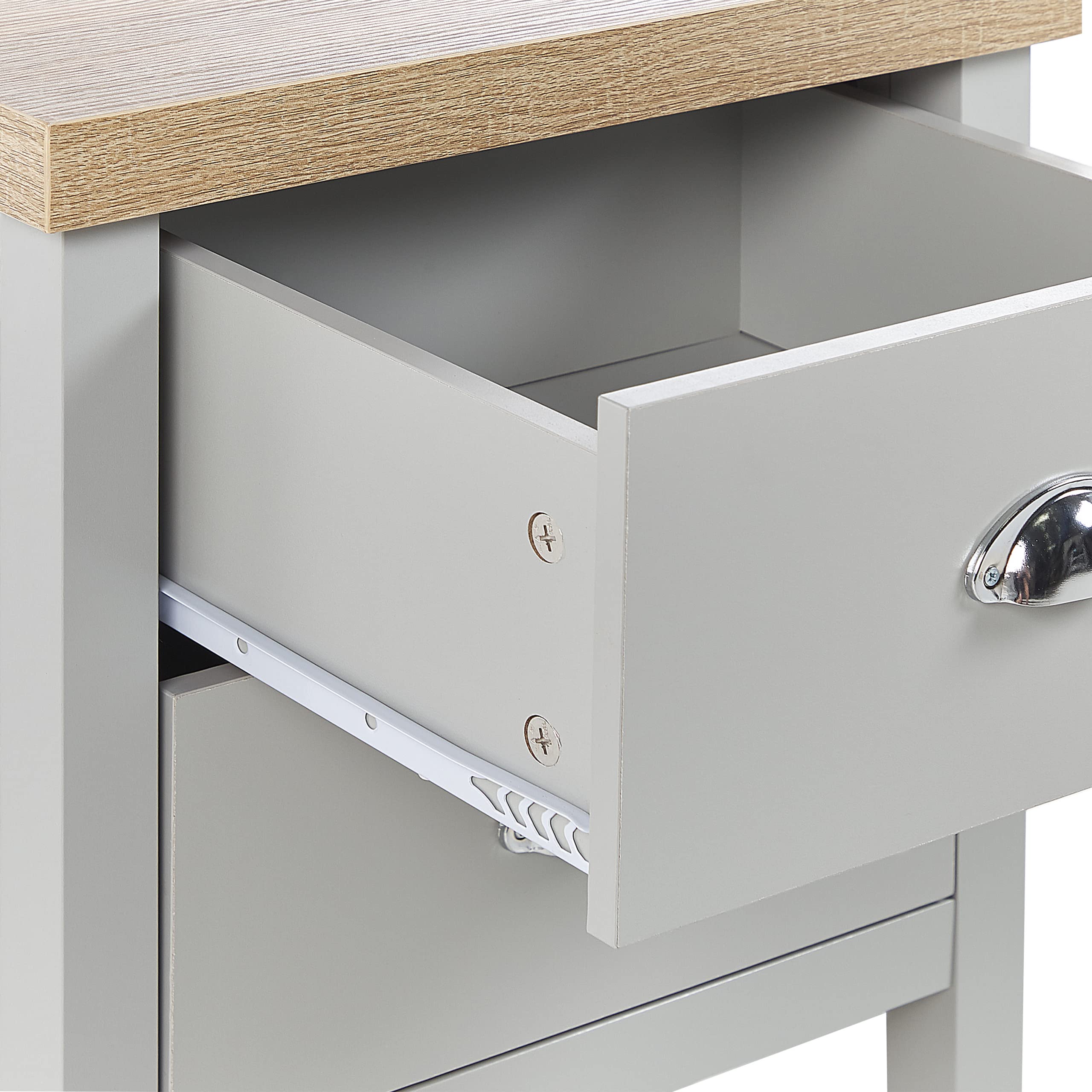 beliani-clio-nachttisch-grau-holz-2-schubladen image 8