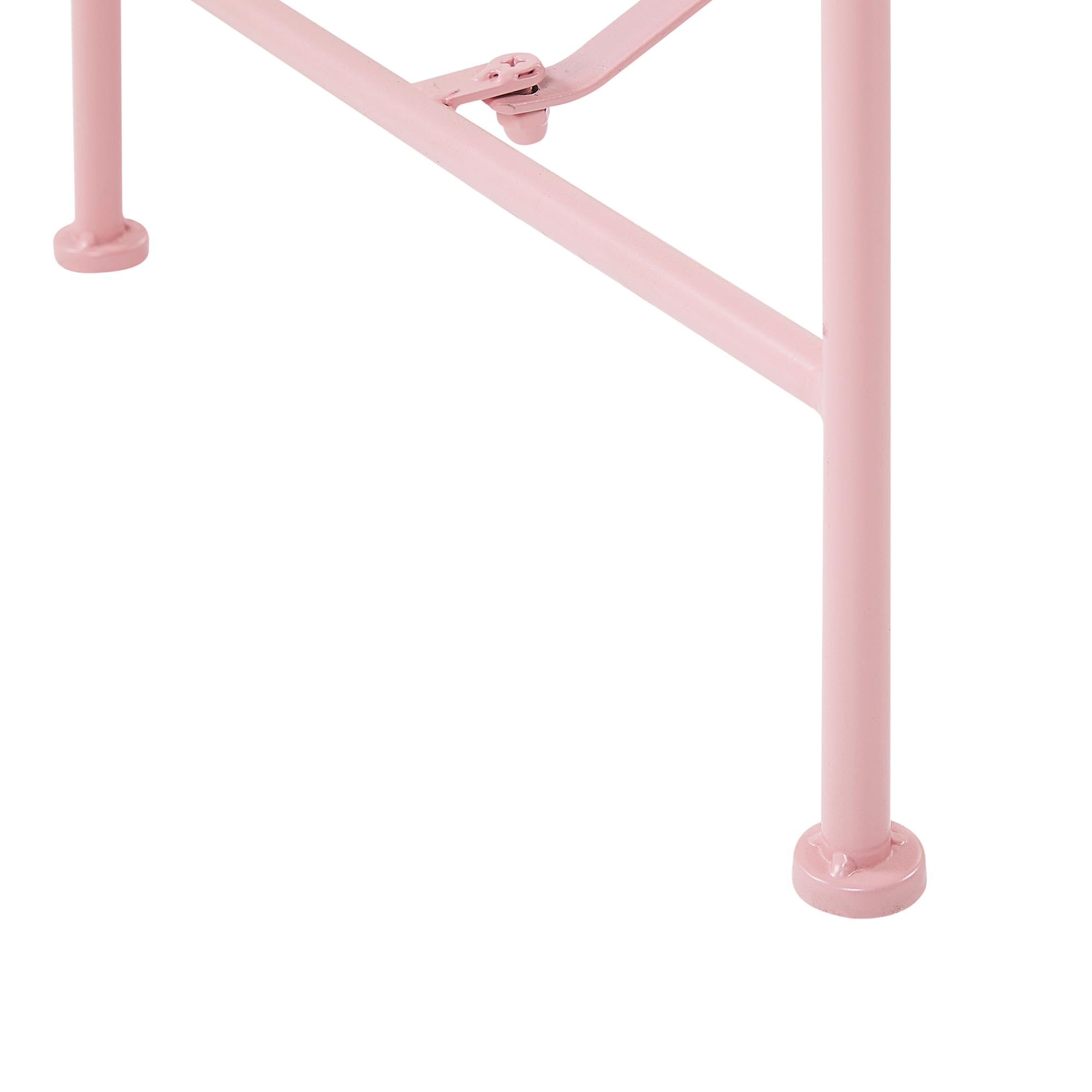 beliani-cavinia-bistro-set-rosa-metall-bank-mit-tisch-2-personen image 8