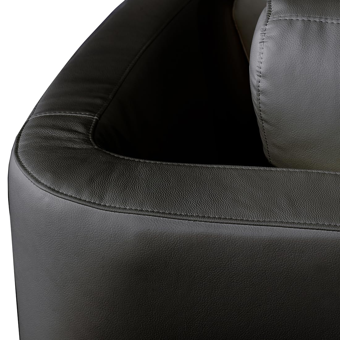 beliani-sofas-rotunde-halbkreis-sofa-schwarz-echtleder image 6