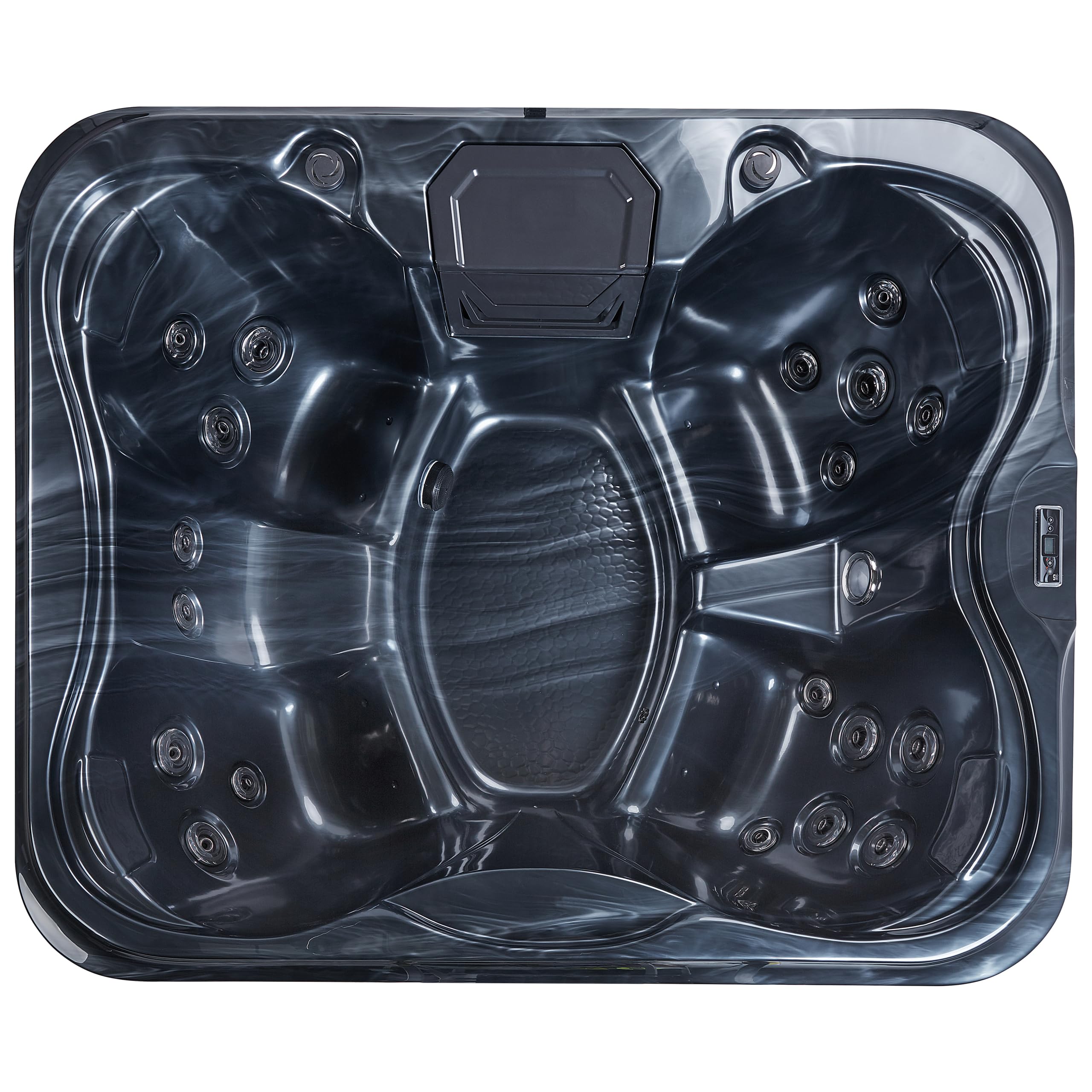 beliani-arcelia-whirlpool-grau-4-personen-led-180x215-cm image 4