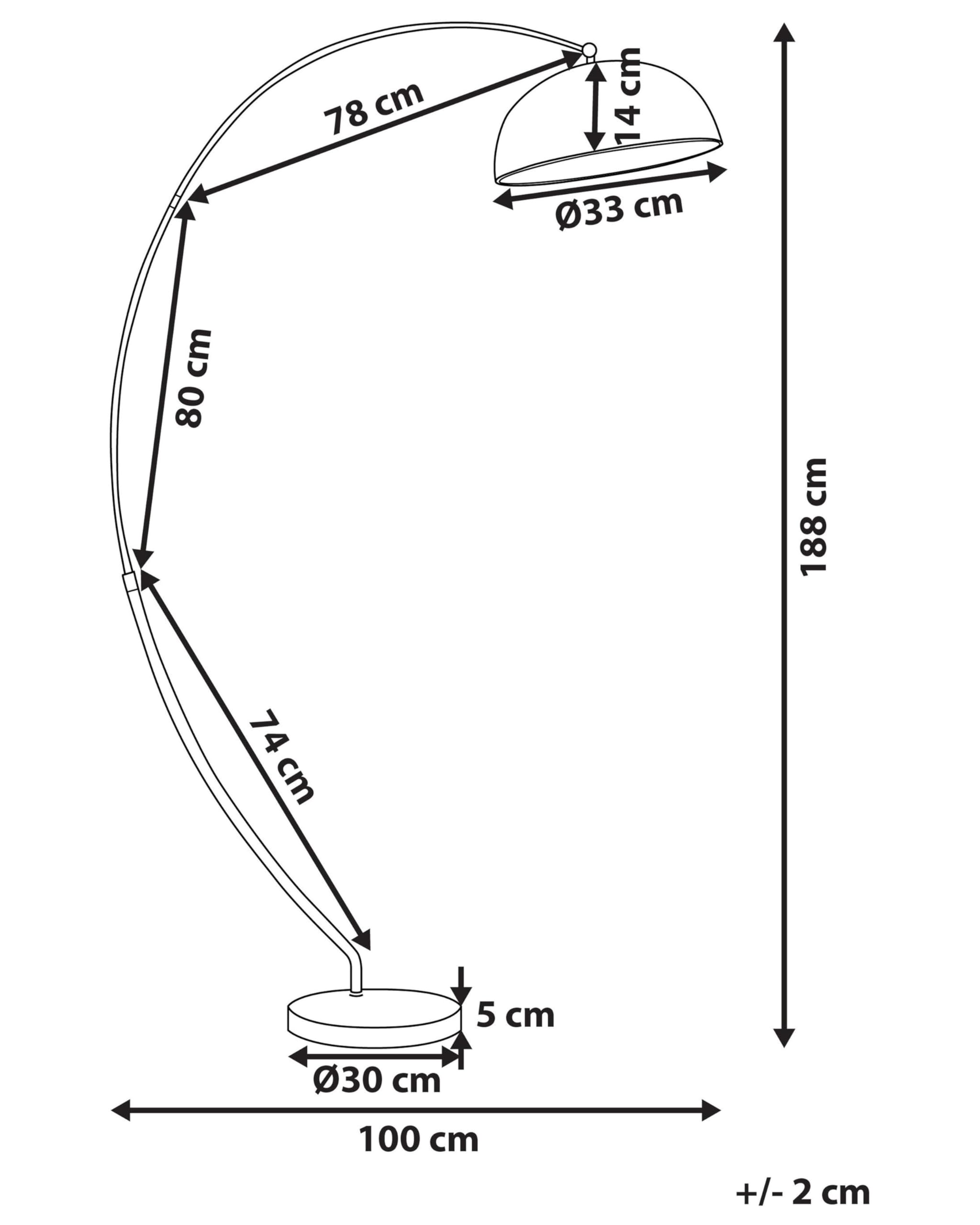 beliani-kama-bogen-stehlampe-silber-metall-188-cm image 3