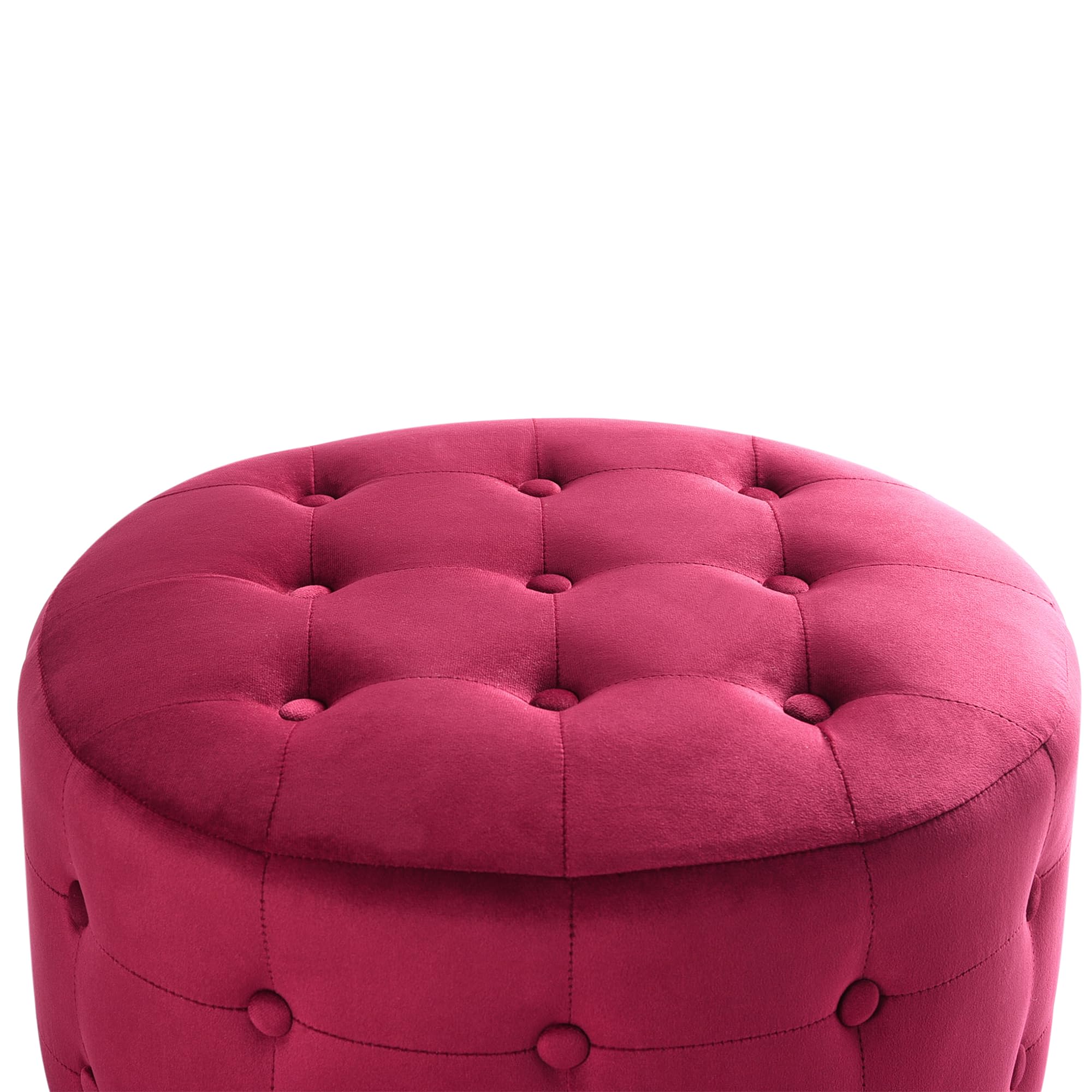 beliani-tampa-pouf-velours-rot-chesterfield-55x30-cm image 4