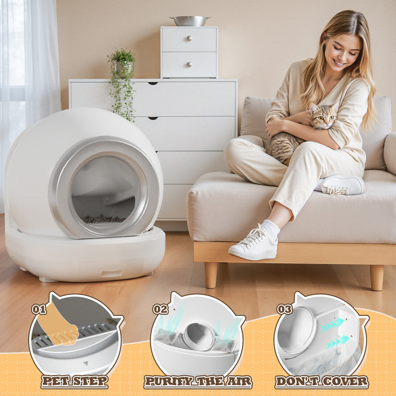 homall-shelf-katzentoilette-selbstreinigend-wei-mit-app image 4