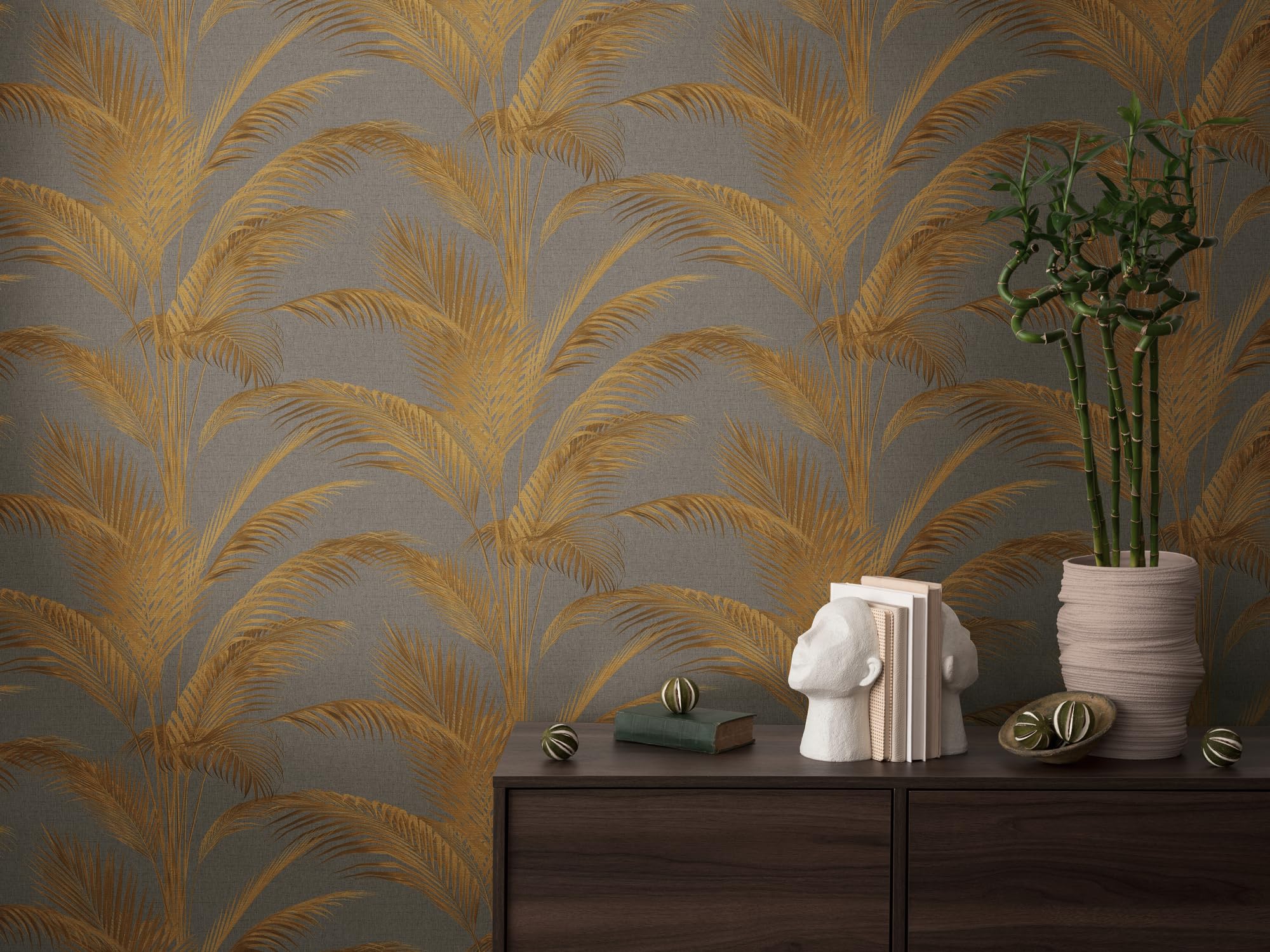a-s-cr-ation-livingwalls-vliestapete-palmen-grau-gold image 5