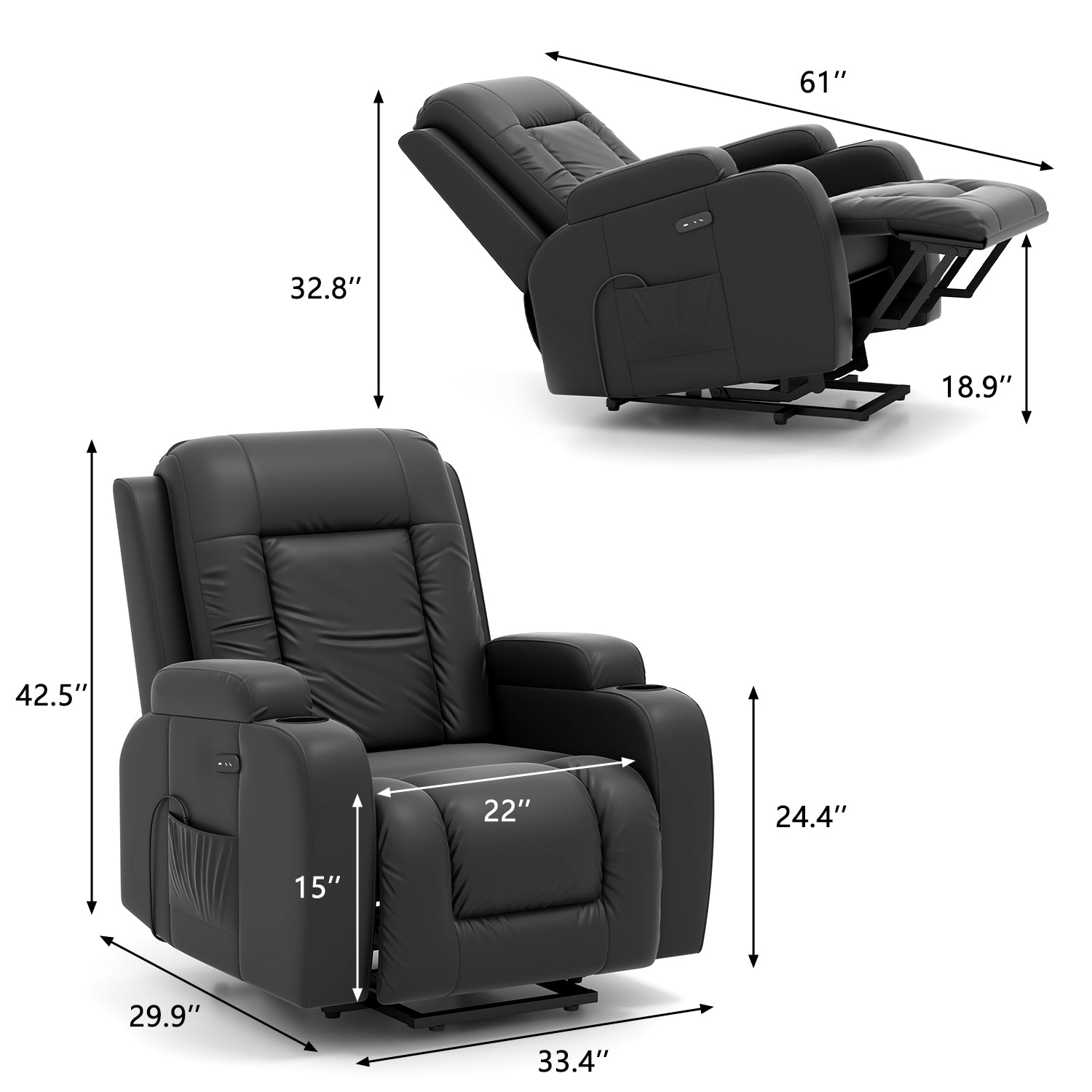 homall-recliner-aufstehsessel-kunstleder-schwarz-massage image 8