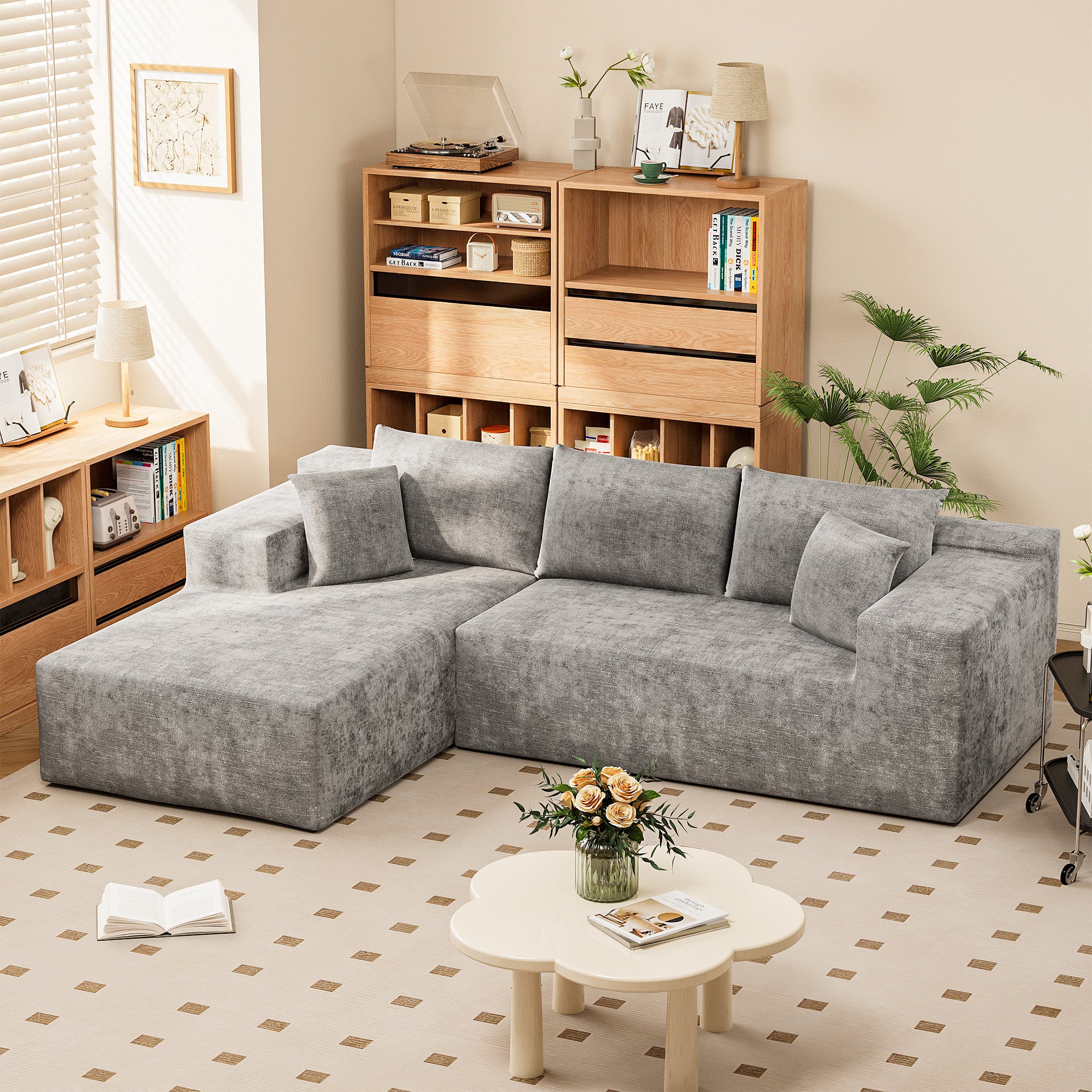 homall-sofa-ecksofa-108-grau-modular-chenille image 7