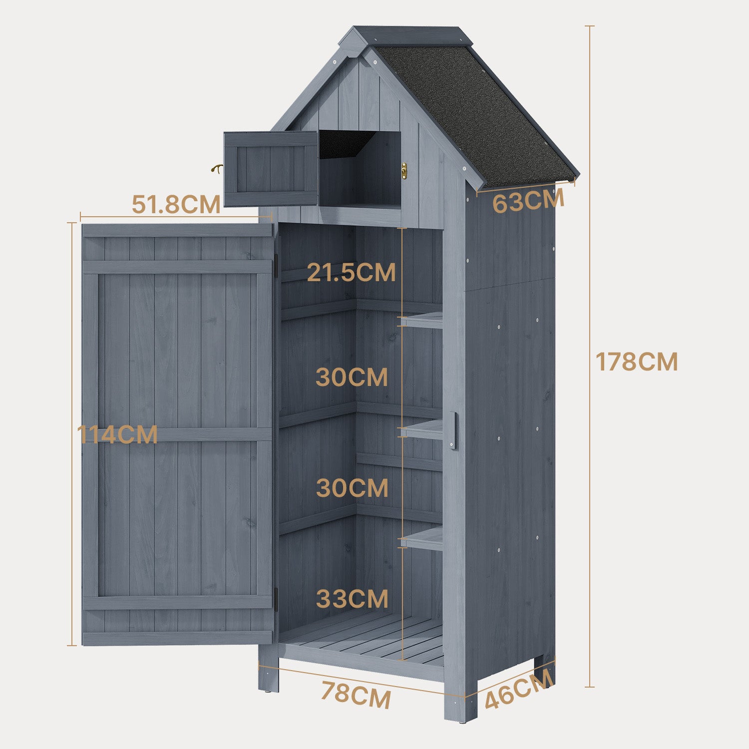 bealife-cc31-gartenschrank-ger-teschuppen-grau-78x46cm image 3