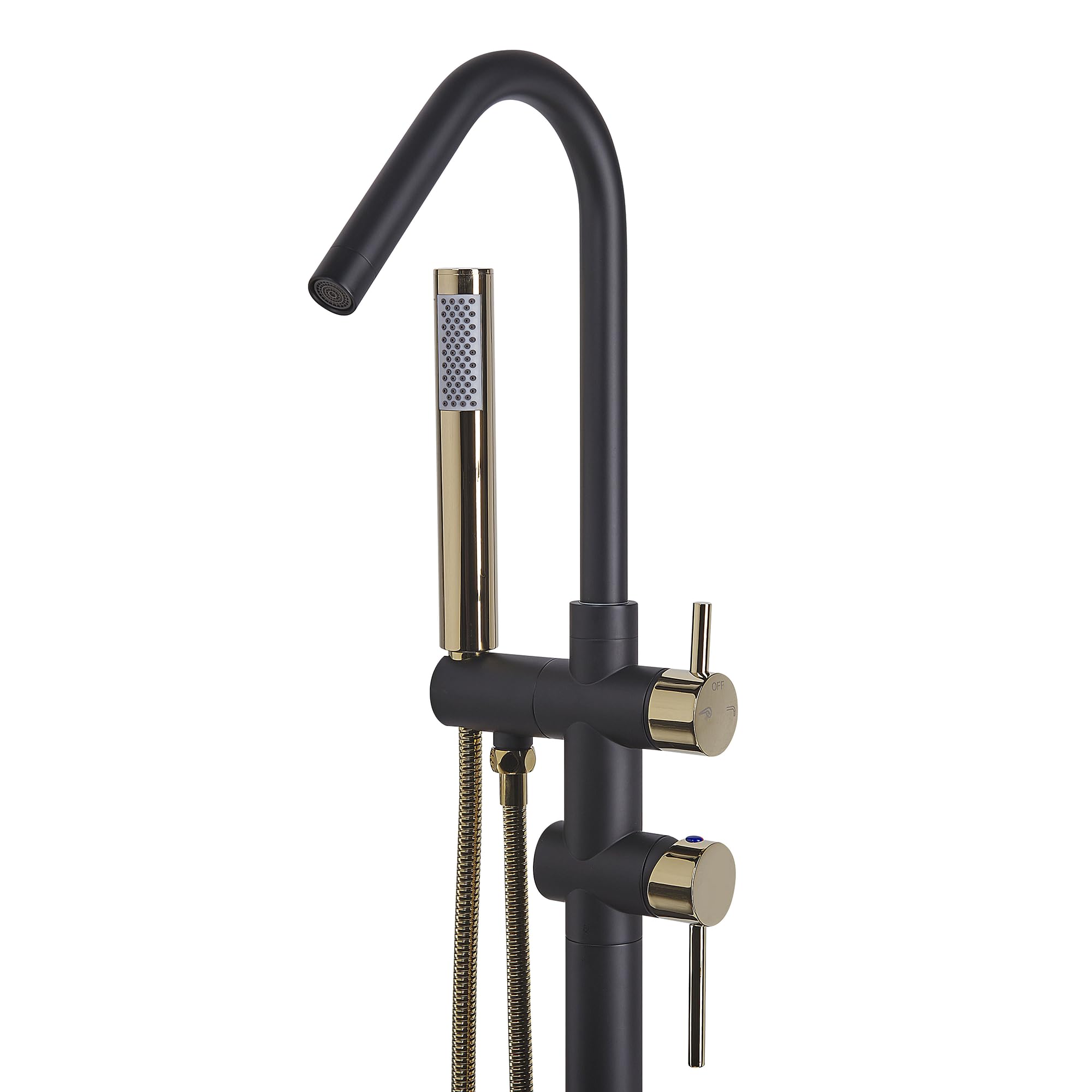 beliani-victoria-badewannenarmatur-freistehend-schwarz-gold image 4