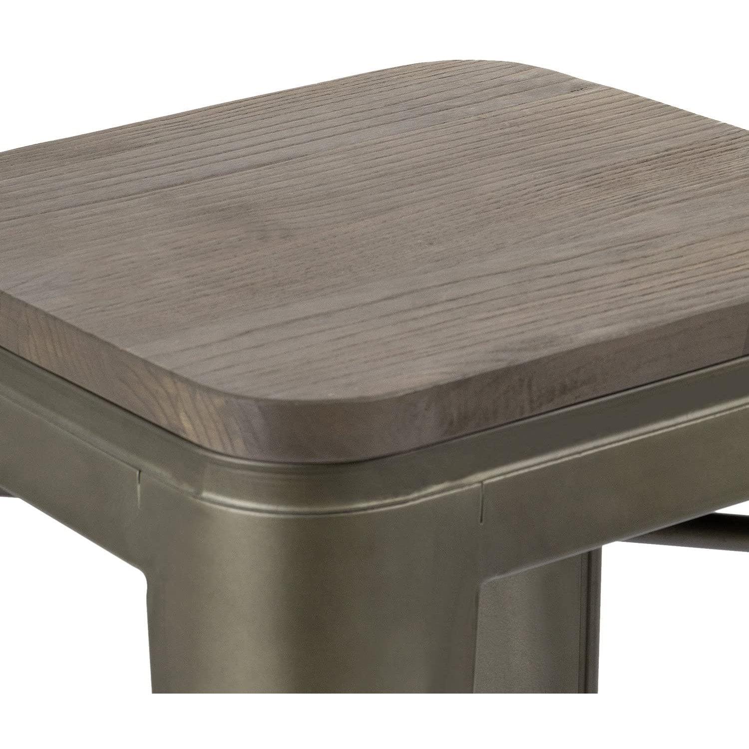 homall-metal-barhocker-set-4-teilig-holz-schwarz-61cm image 5