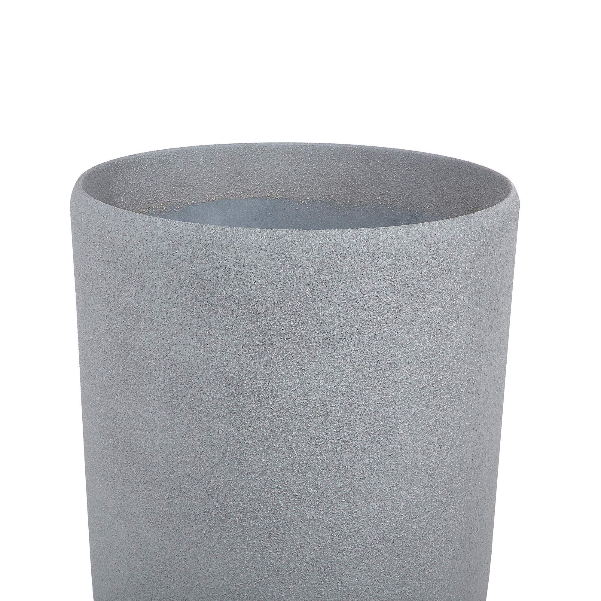beliani-abdera-blumentopf-39x39x75-cm-steingemisch-grau image 4
