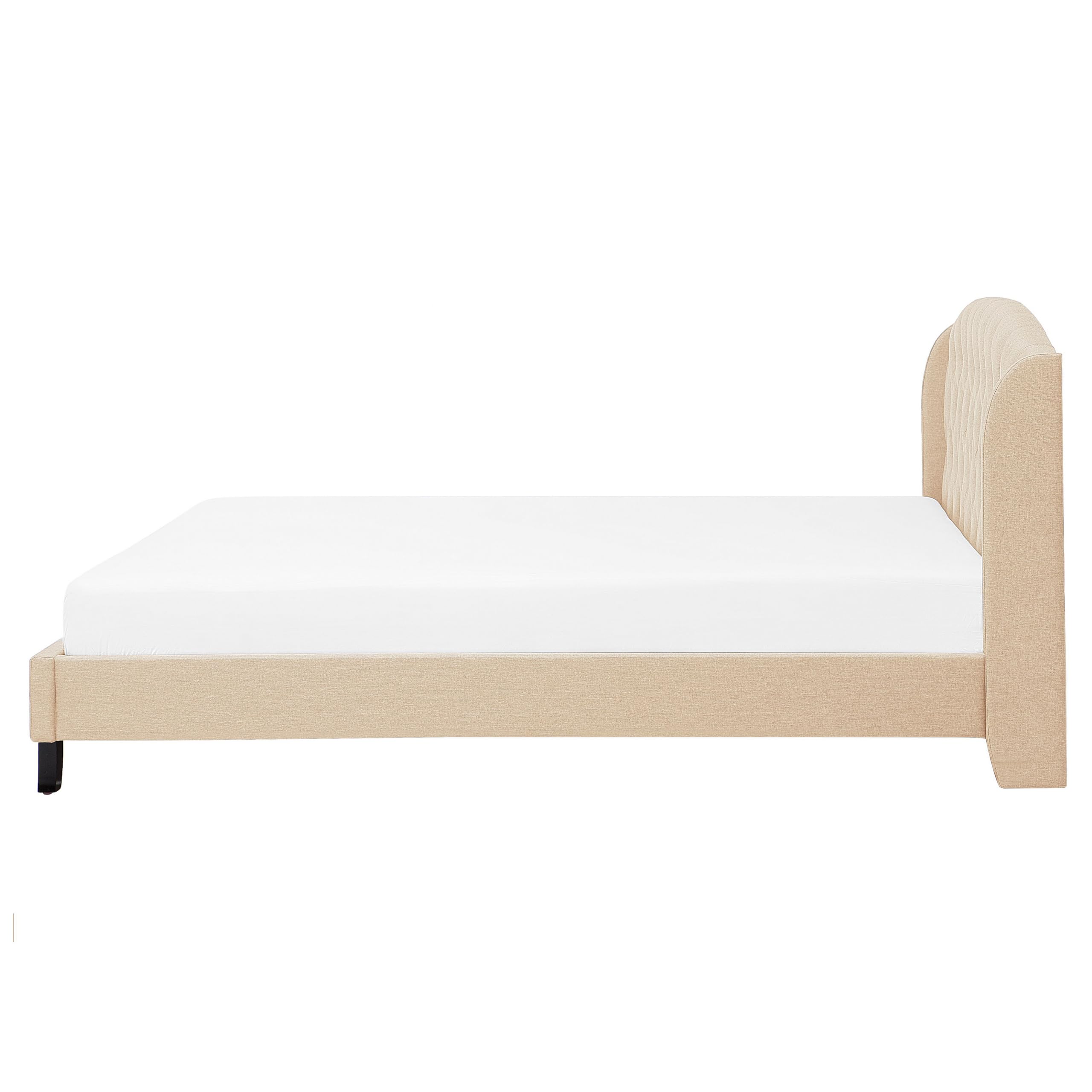 beliani-bordeaux-polsterbett-160x200-beige-leinenoptik image 5