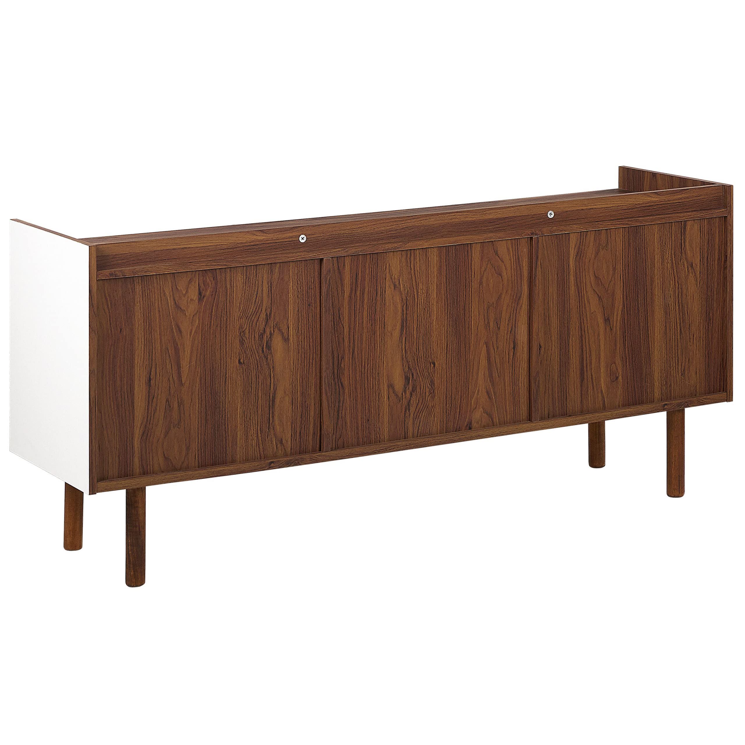 beliani-madera-sideboard-149-cm-wei-dunkelbraun-2-schubladen image 6