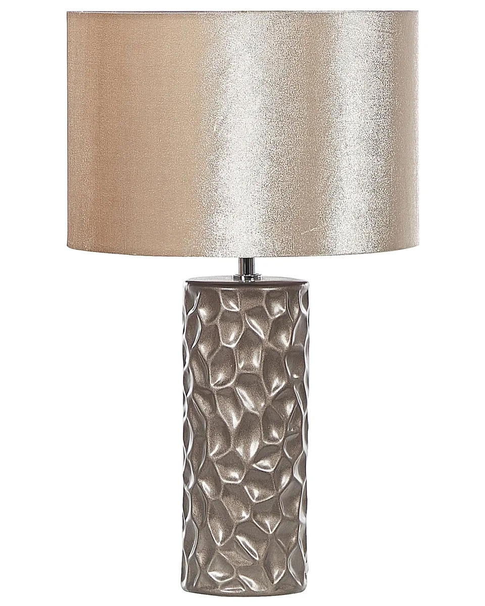 beliani-sankuru-tischlampe-50-cm-keramik-samt-gold image 1
