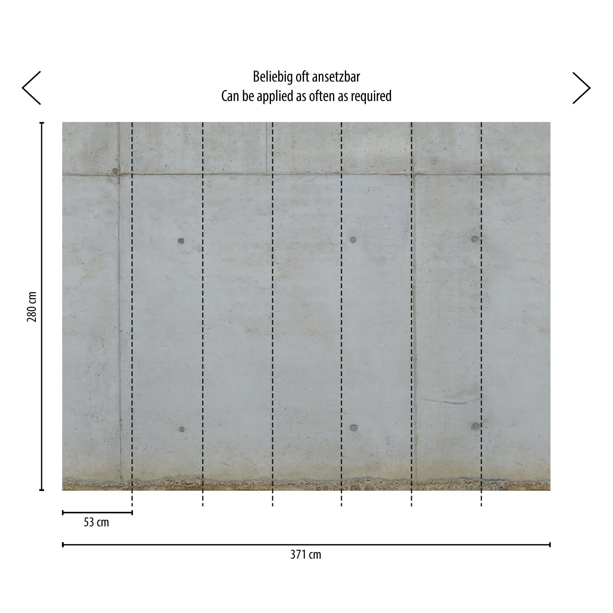 livingwalls-beton-fototapete-grau-xxl-2-80-x-3-71m image 4