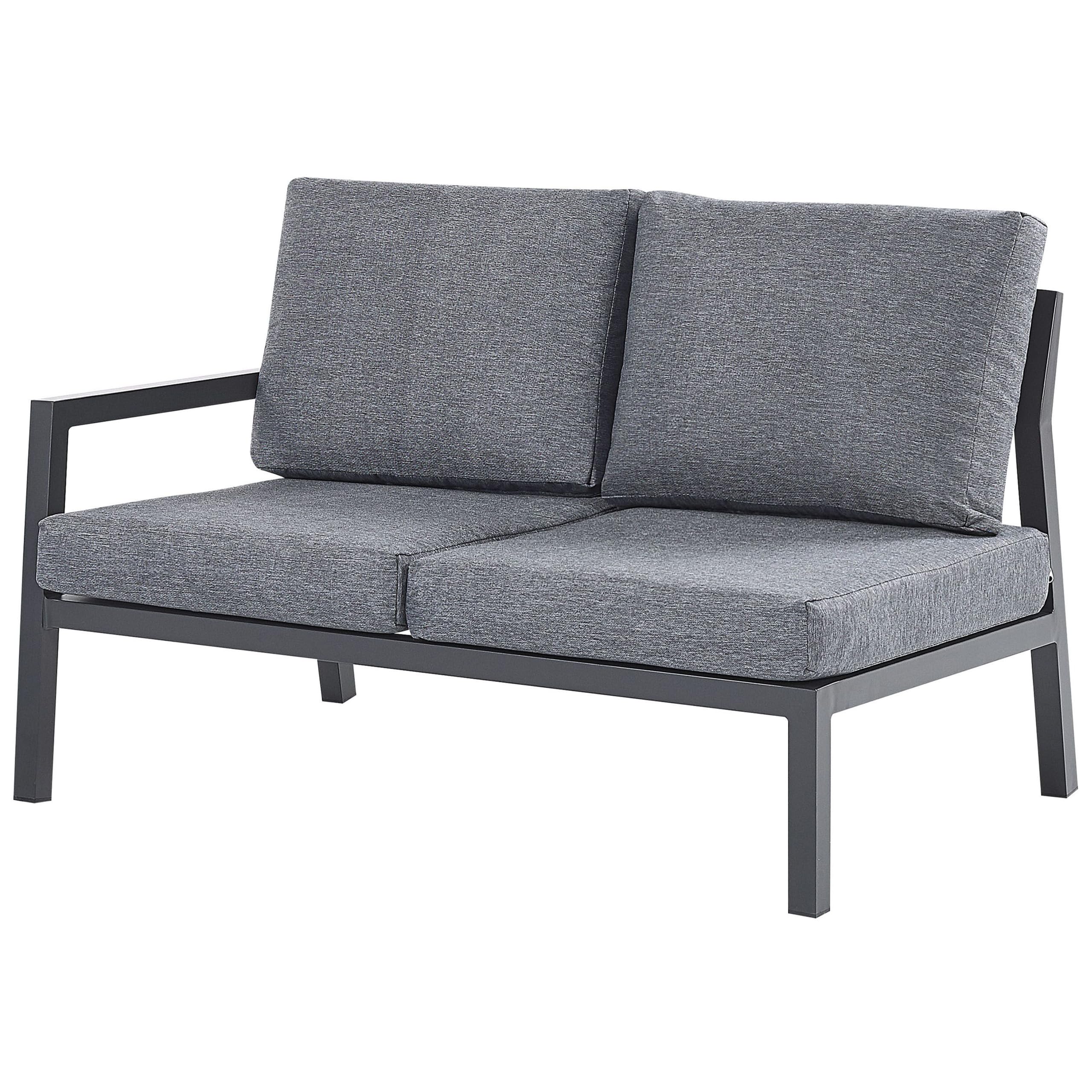 beliani-vizzini-lounge-set-ecksofa-dunkelgrau-5-sitzer image 8