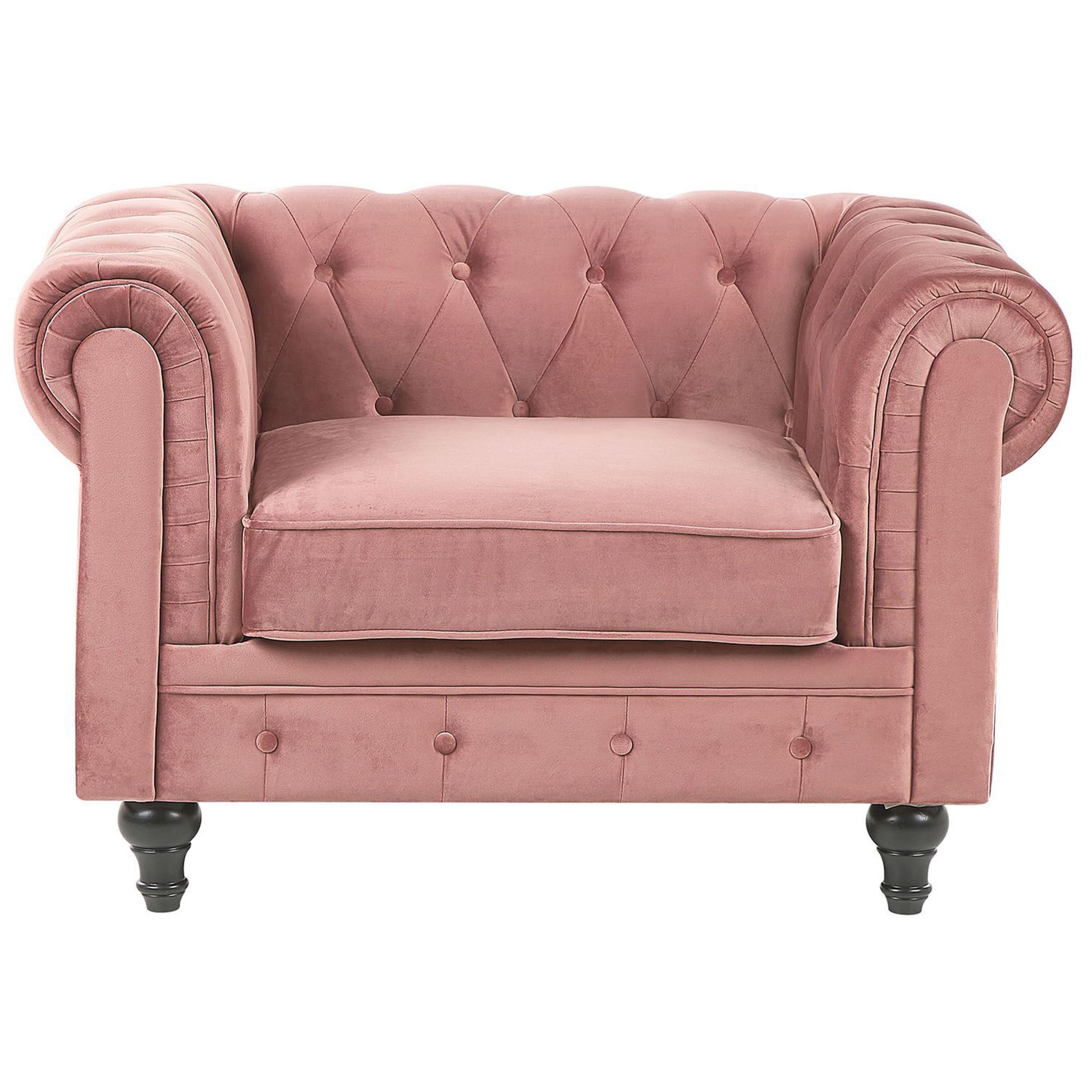 beliani-chesterfield-sessel-samt-rosa-englisch image 3