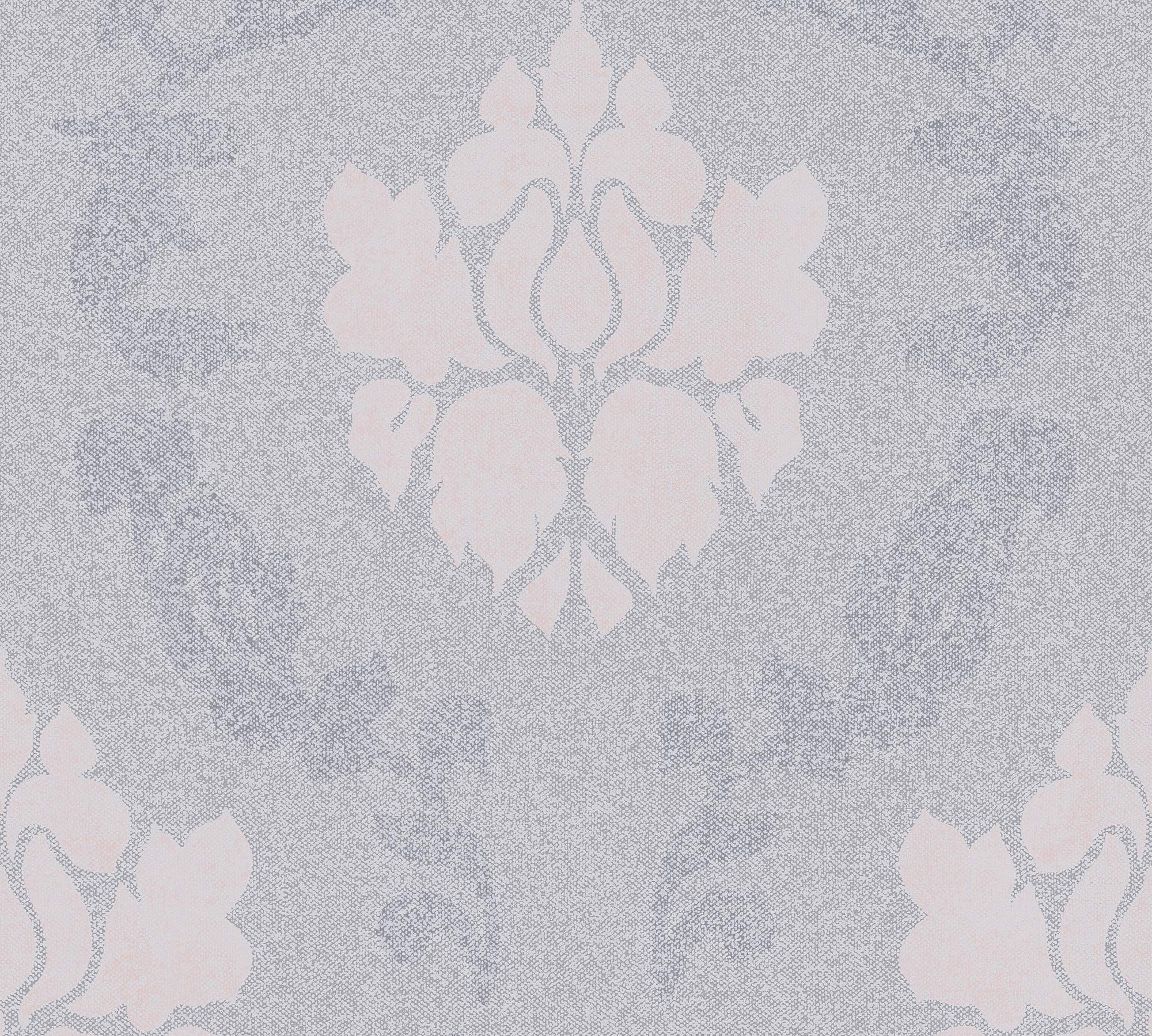 a-s-cr-ation-new-elegance-37552-3-vliestapete-grau-rosa image 2