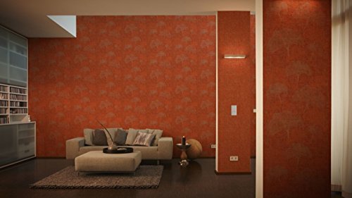 a-s-cr-ation-greenery-322621-vliestapete-rot-metallic-uni image 7