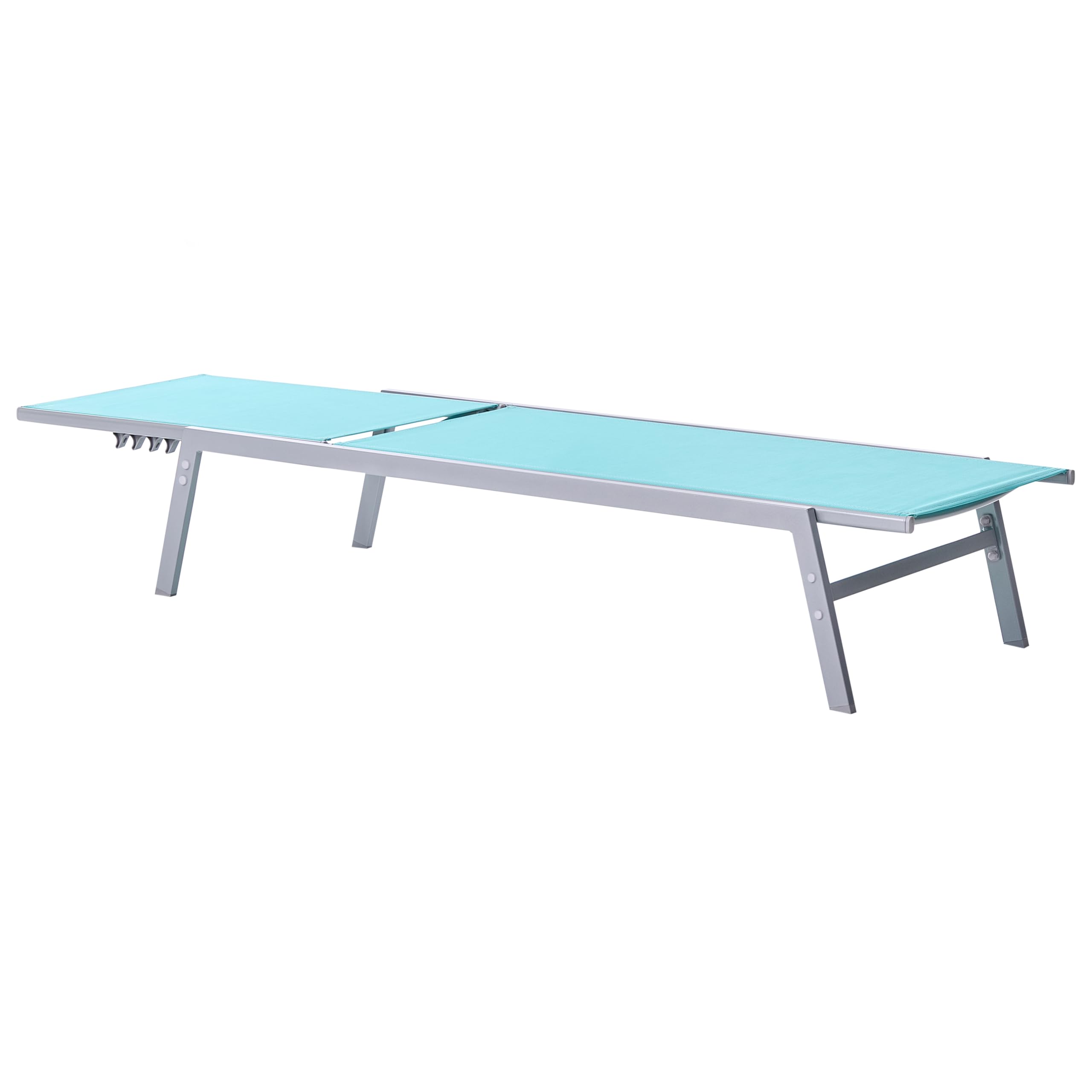 beliani-noli-gartenliege-blau-mesh-verstellbar-6-stufig image 4