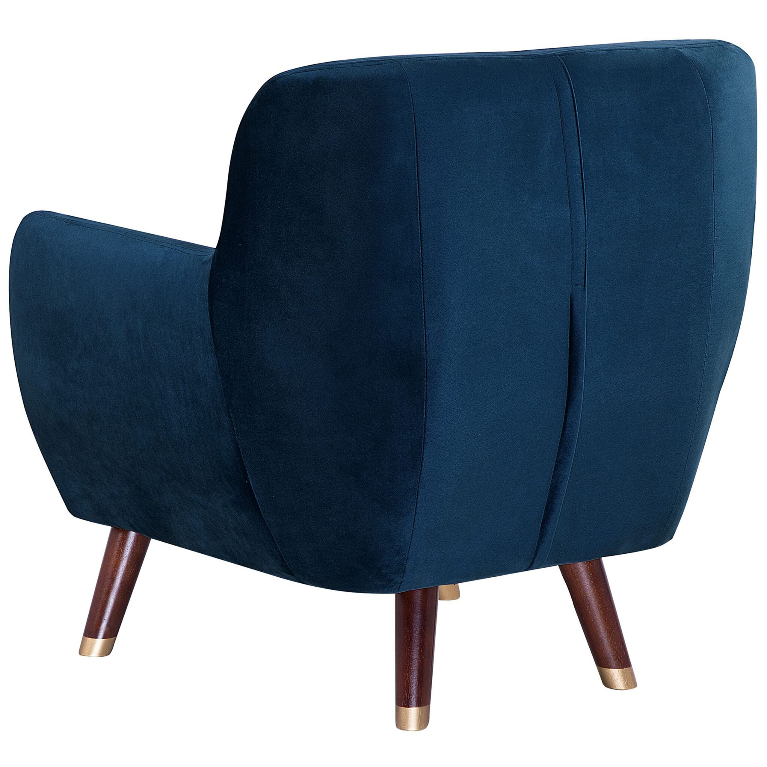 beliani-bodo-sessel-samt-marineblau-retro-goldbeine image 6
