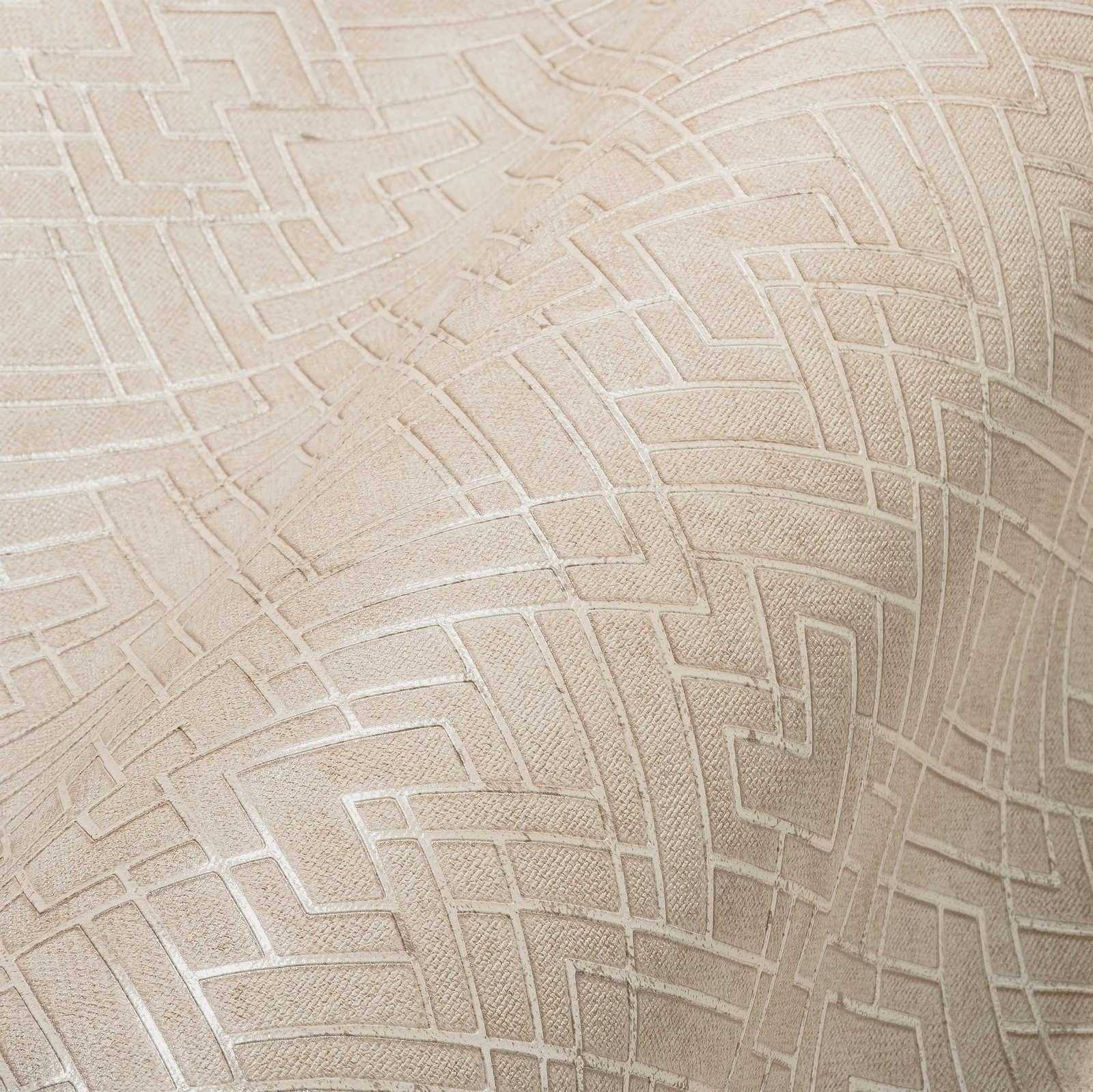 a-s-cr-ation-travel-styles-tapete-beige-silber-ornament-10m image 1