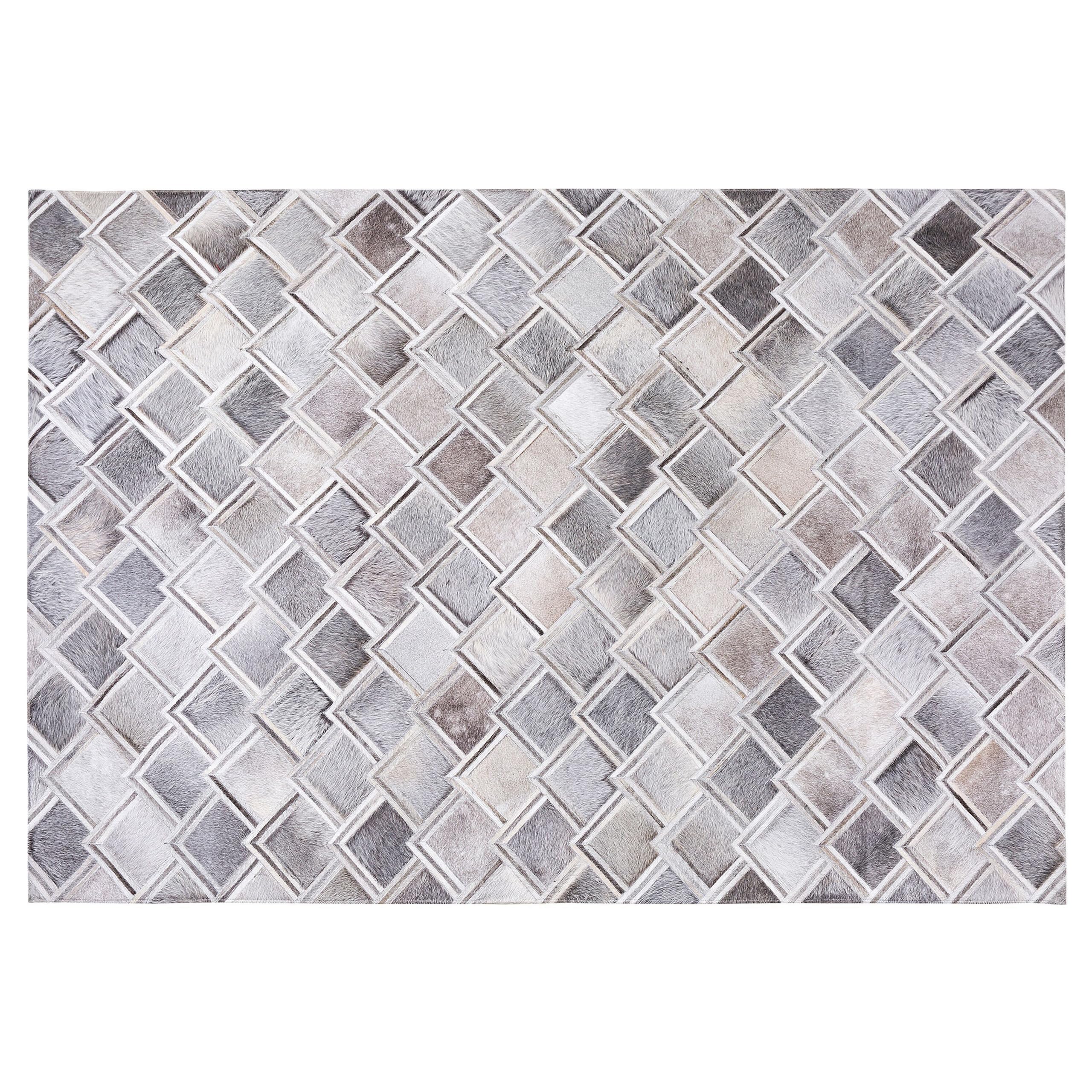 beliani-agacli-lederteppich-140-x-200-cm-grau-geometrisch image 4