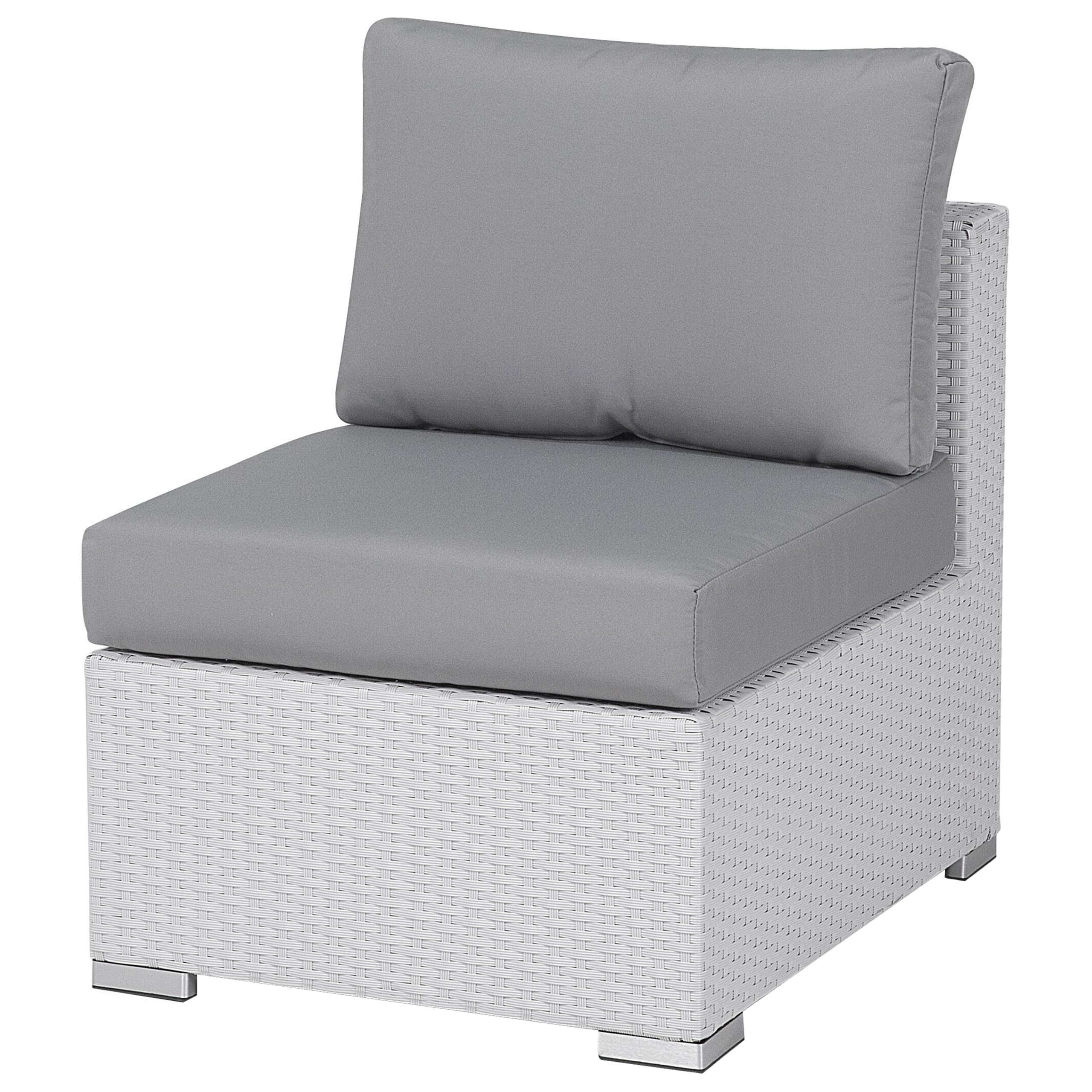 beliani-gartenset-polyrattan-lounge-wei-grau-xxl-8-sitzer-modular image 8