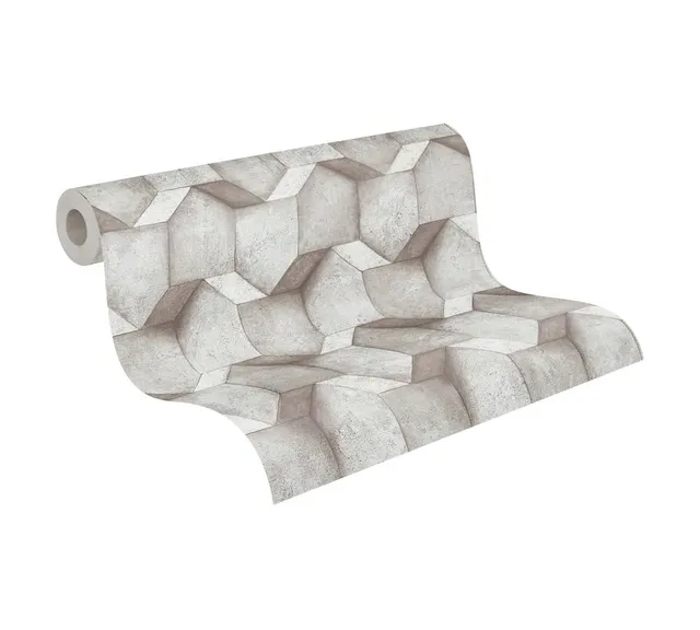 a-s-cr-ation-the-bos-vliestapete-388273-grau-silber-3d image 1