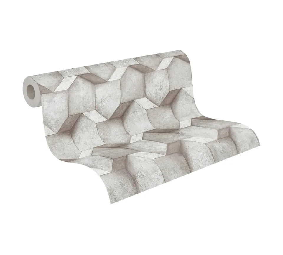 a-s-cr-ation-the-bos-vliestapete-388273-grau-silber-3d image 1