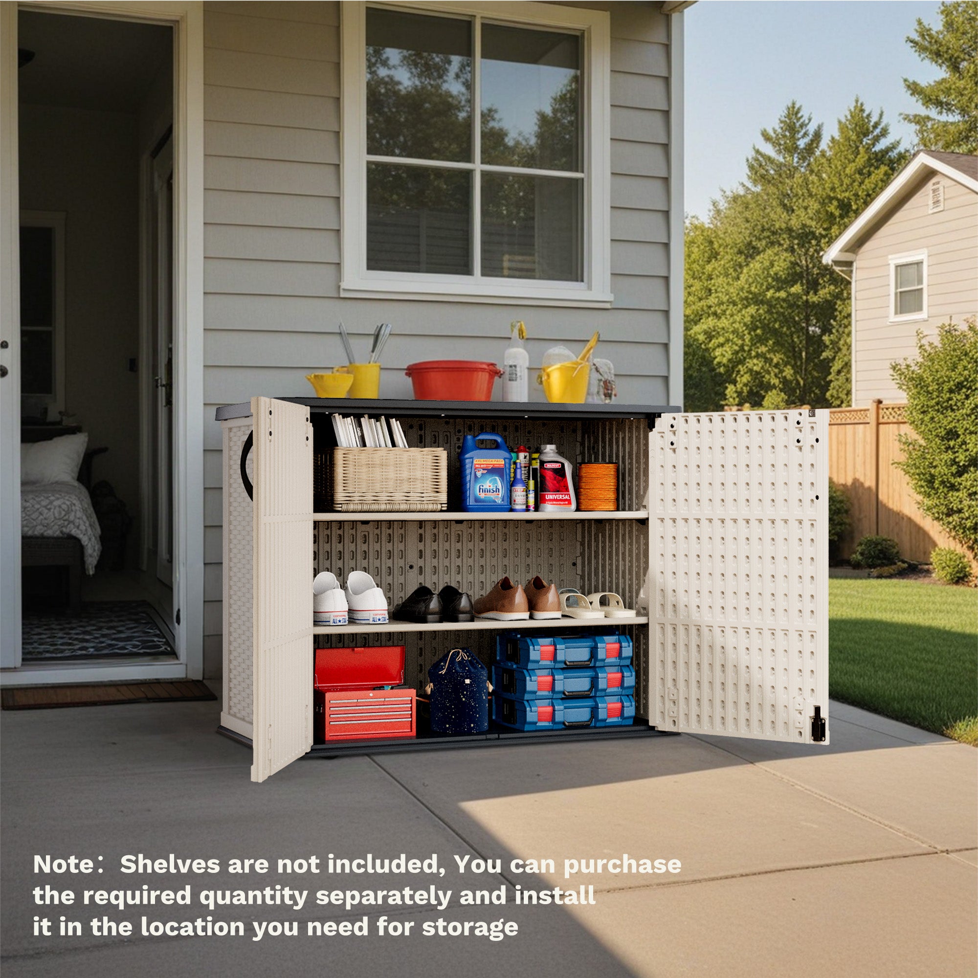 homall-metal-shed-ger-teschrank-beige-26-cu-ft image 2