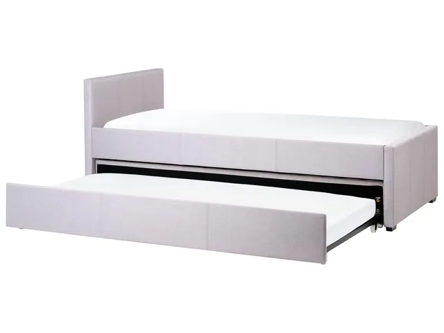 beliani-marmande-tagesbett-grau-90x200-ausziehbar image 1