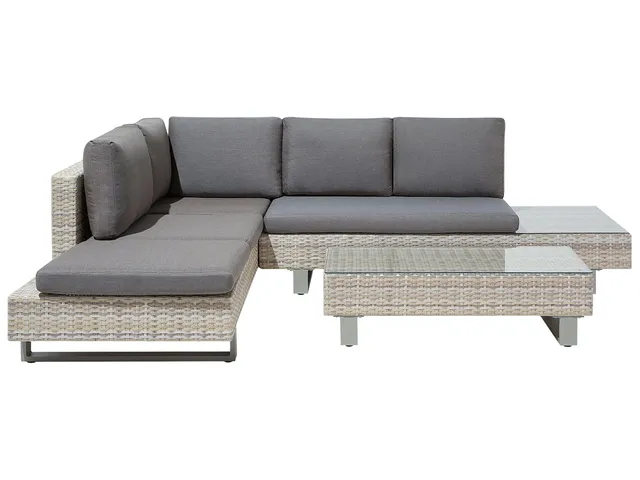 beliani-lanciano-rattan-lounge-set-grau-5-personen-uv-best-ndig image 1