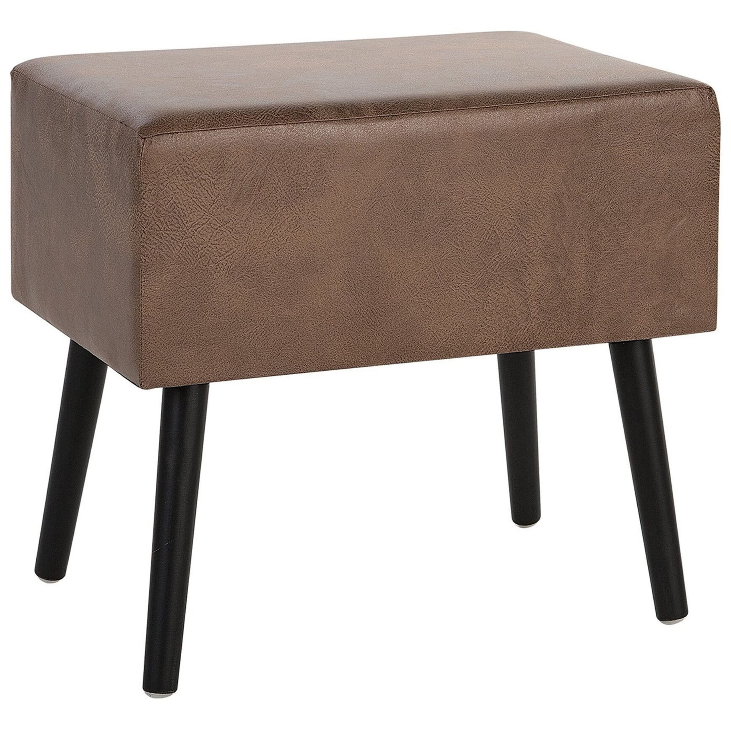beliani-eurostar-nachttisch-koffer-optik-braun-kunstleder-1-schublade image 6