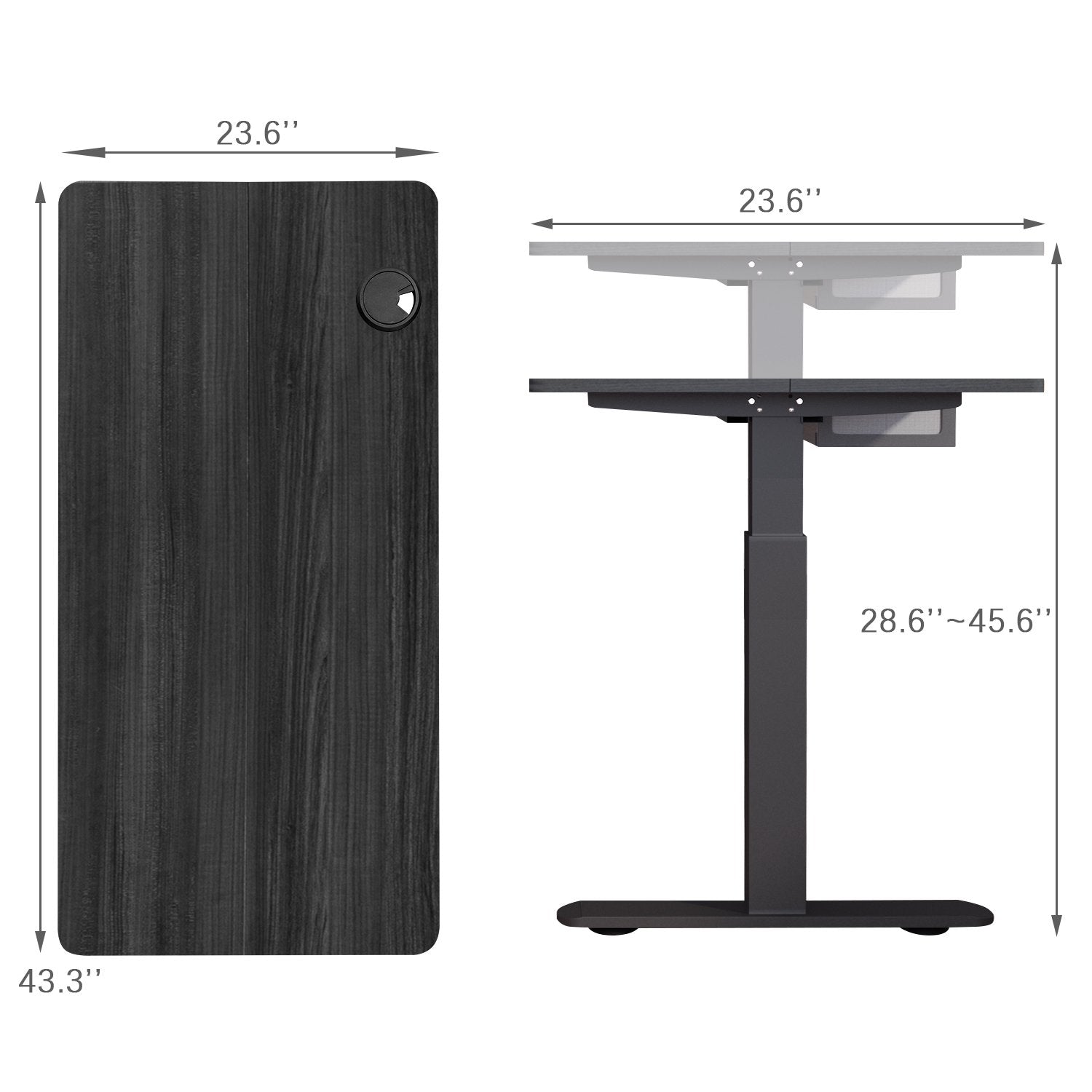 homall-standing-desk-schreibtisch-h-henverstellbar-schwarz image 8