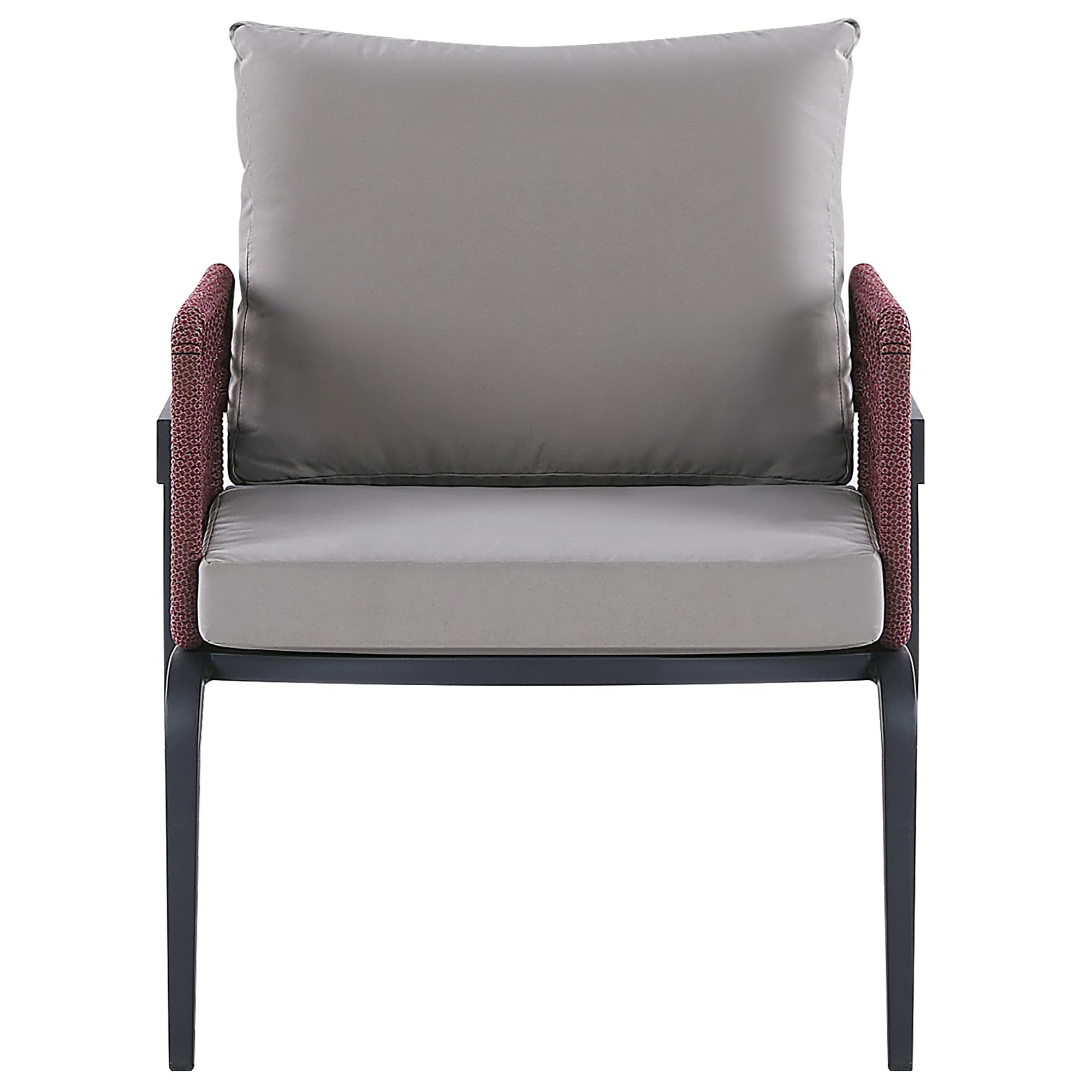 beliani-sciacca-loungeset-aluminium-4-sitzer-burgunderrot image 8