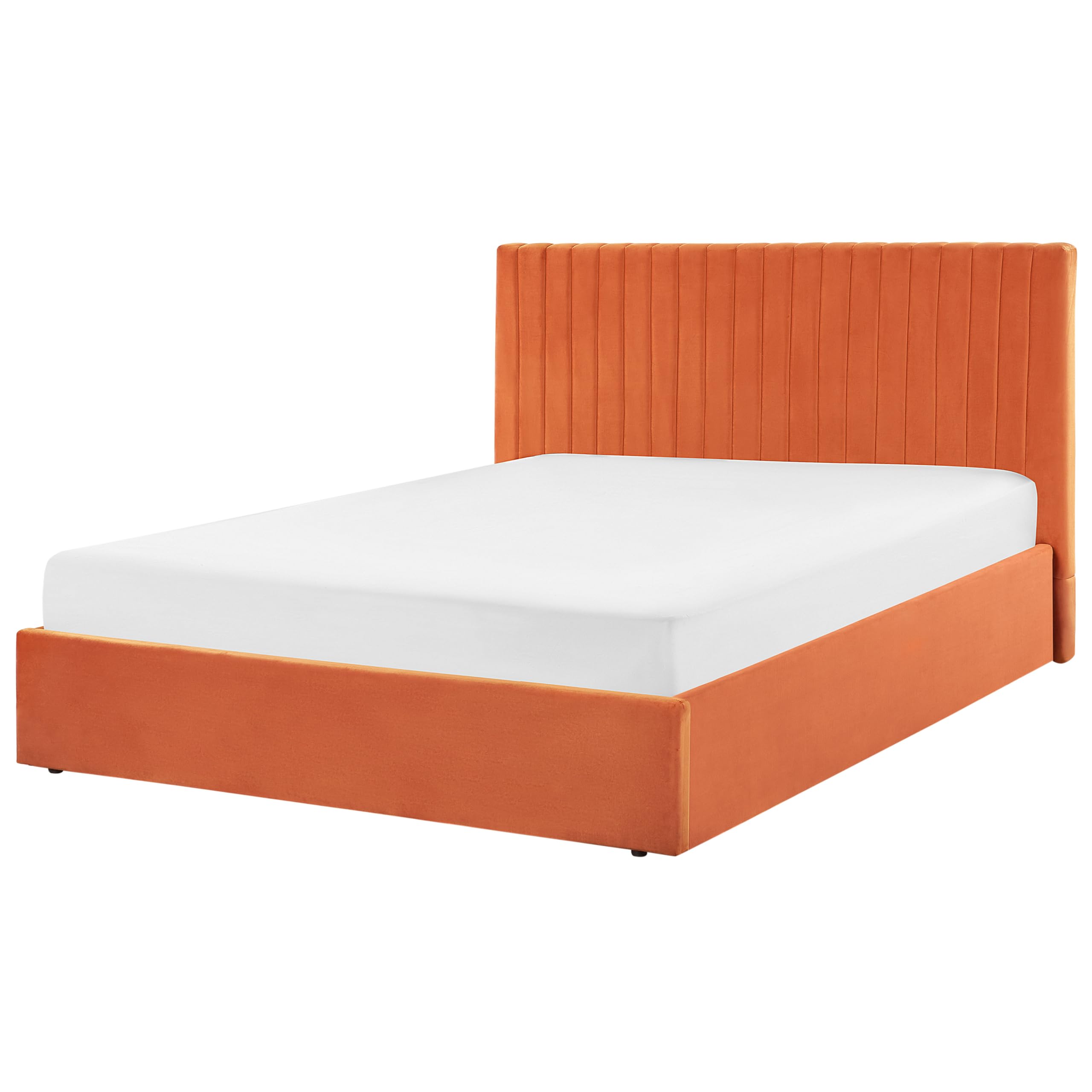 beliani-vion-polsterbett-samt-orange-160x200-mit-stauraum image 4
