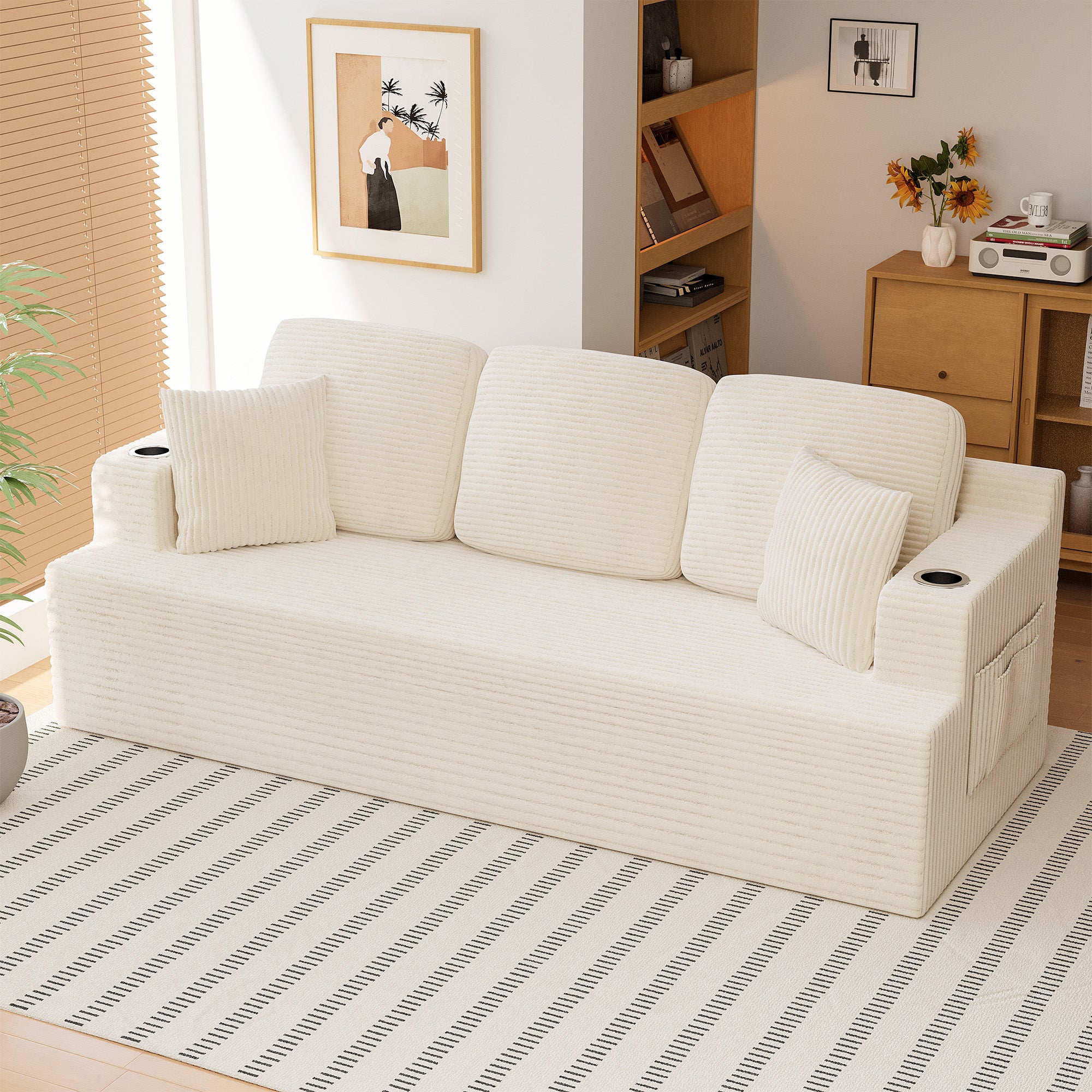 homall-sofa-cloud-couch-wei-3-sitzer-cord-mit-halter image 1