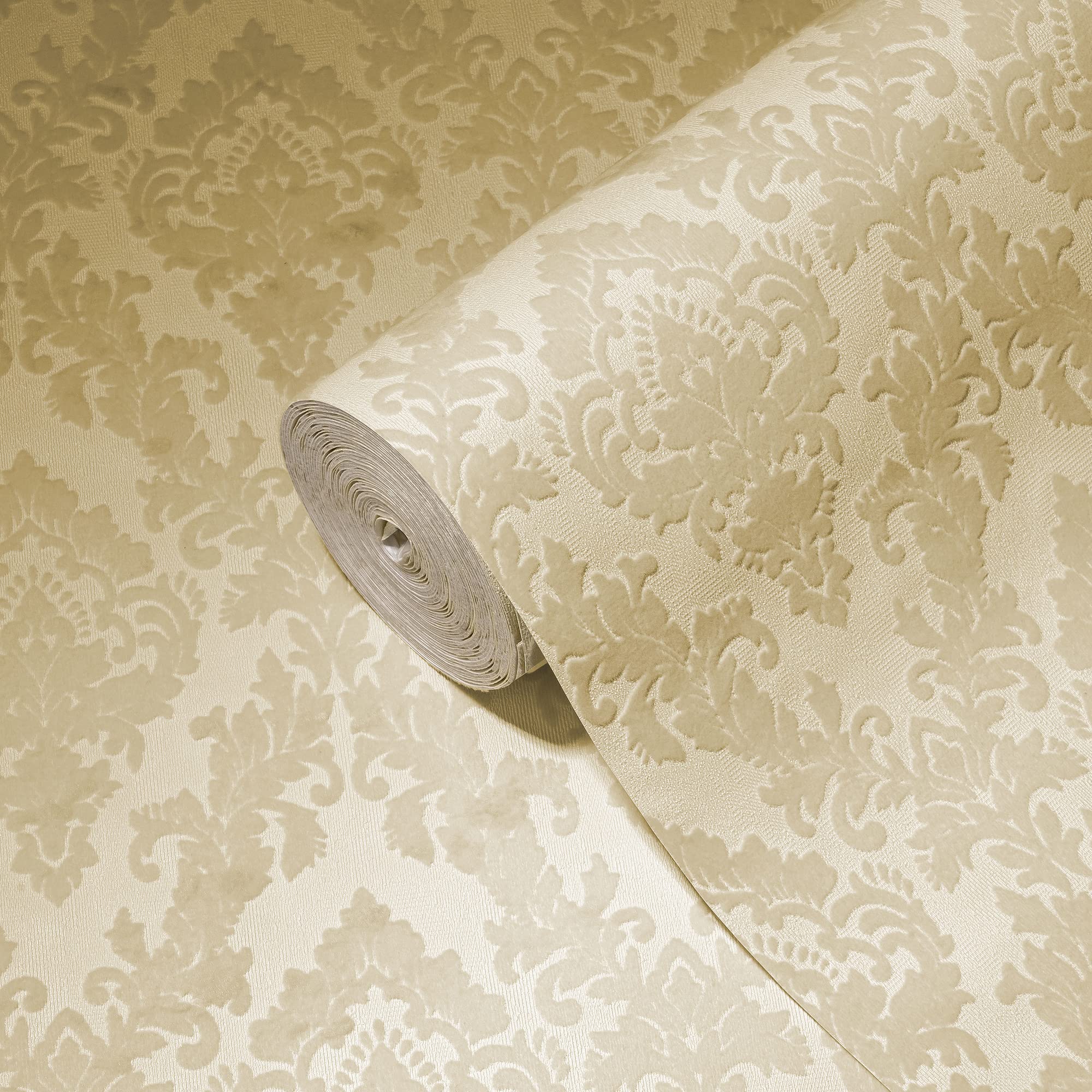 a-s-cr-ation-castello-335822-vliestapete-creme-beflockt-barock image 2