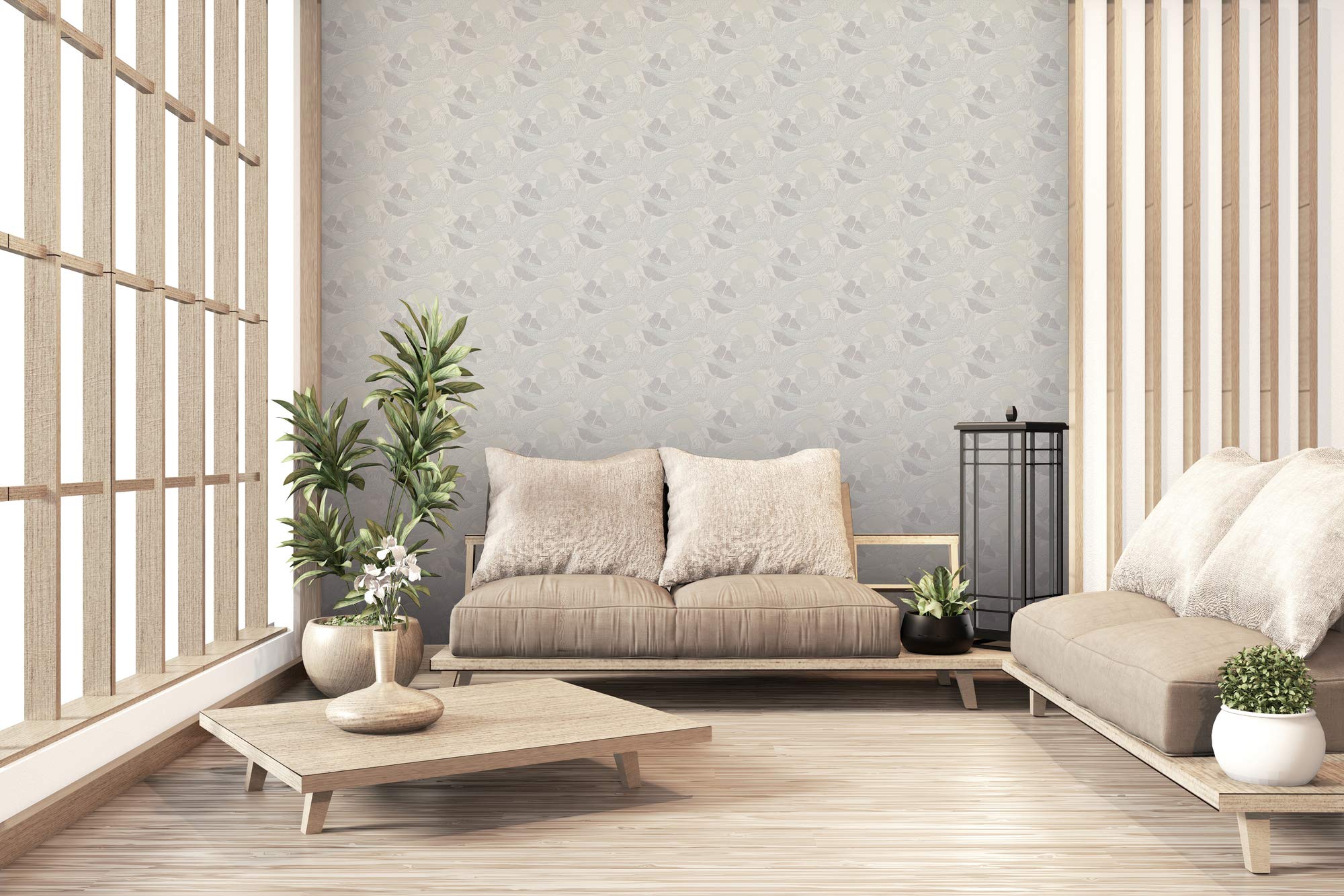 livingwalls-metropolitan-stories-37859-6-vliestapete-beige-koi image 4