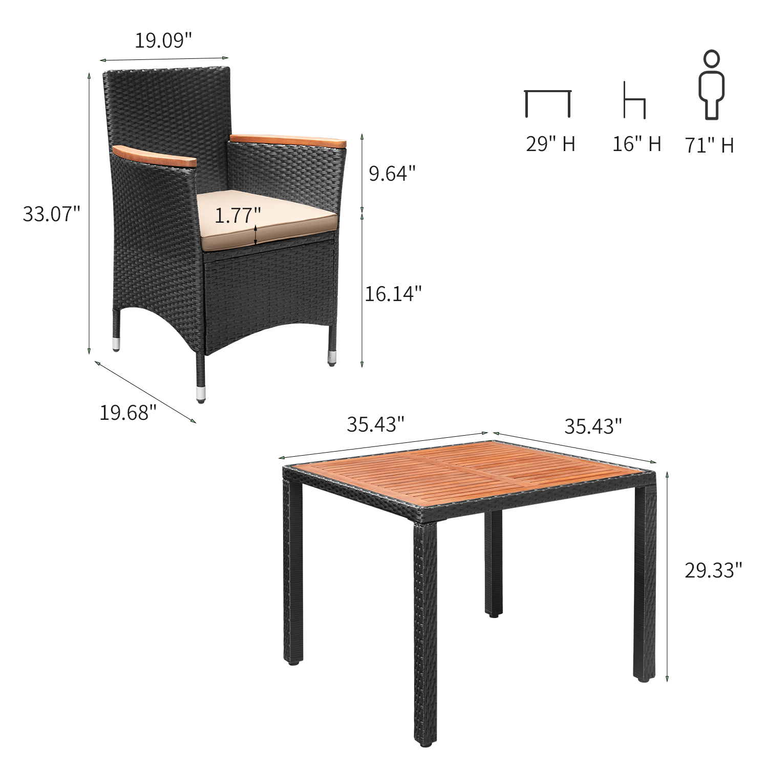 homall-patio-furniture-essgruppe-rattan-7-teilig-akazientisch image 7