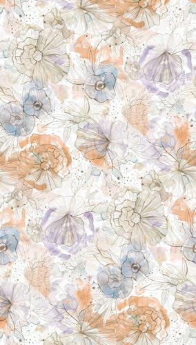livingwalls-fototapeten-blumen-fototapete-beige-orange-1-59x2-8m image 6