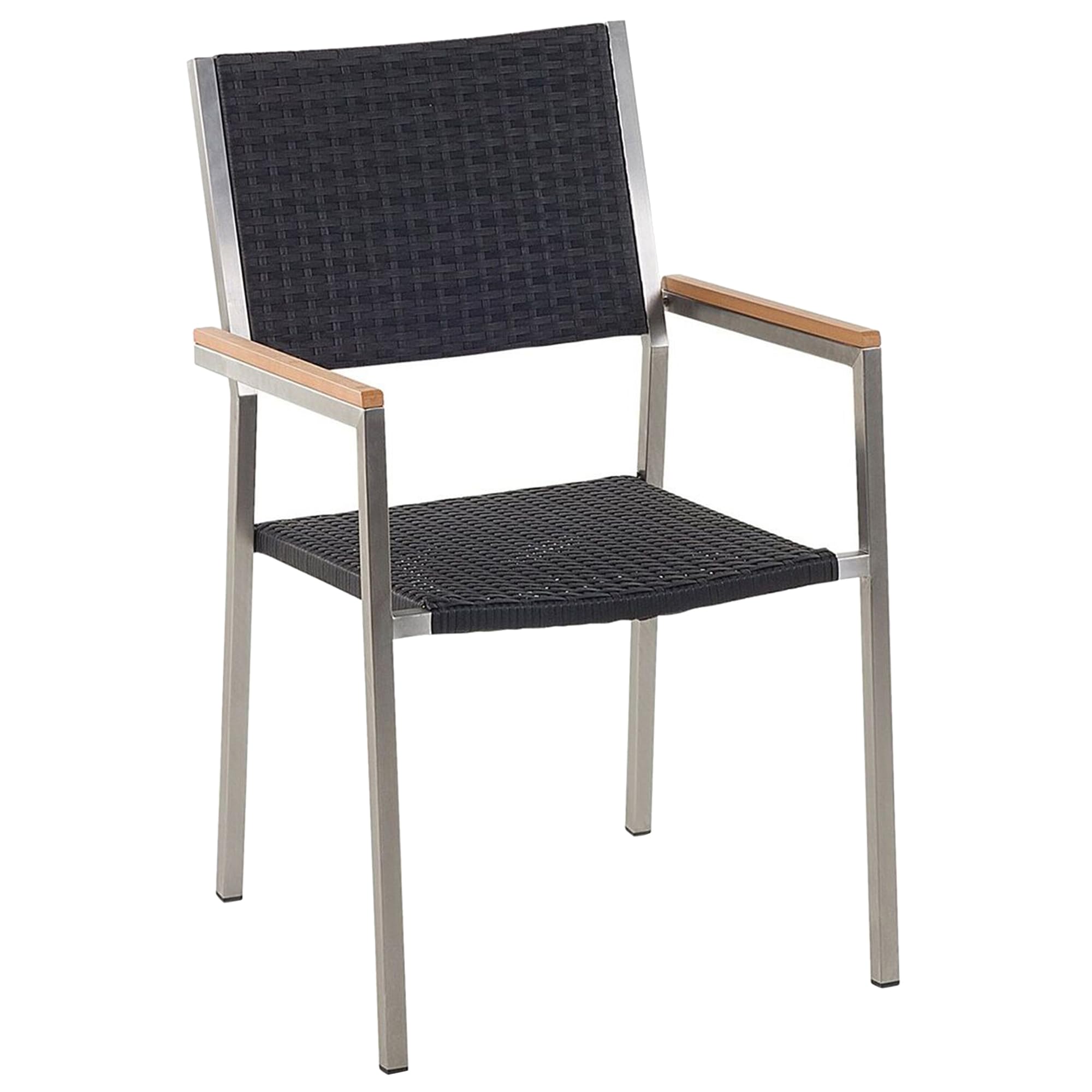 beliani-grosseto-gartenset-180cm-rattan-schwarz image 6