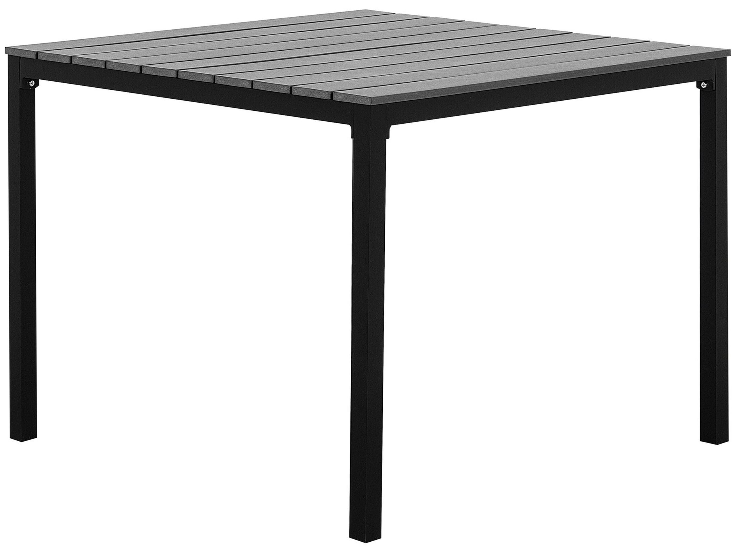 beliani-prato-gartentisch-95x95-cm-grau-schwarz image 1