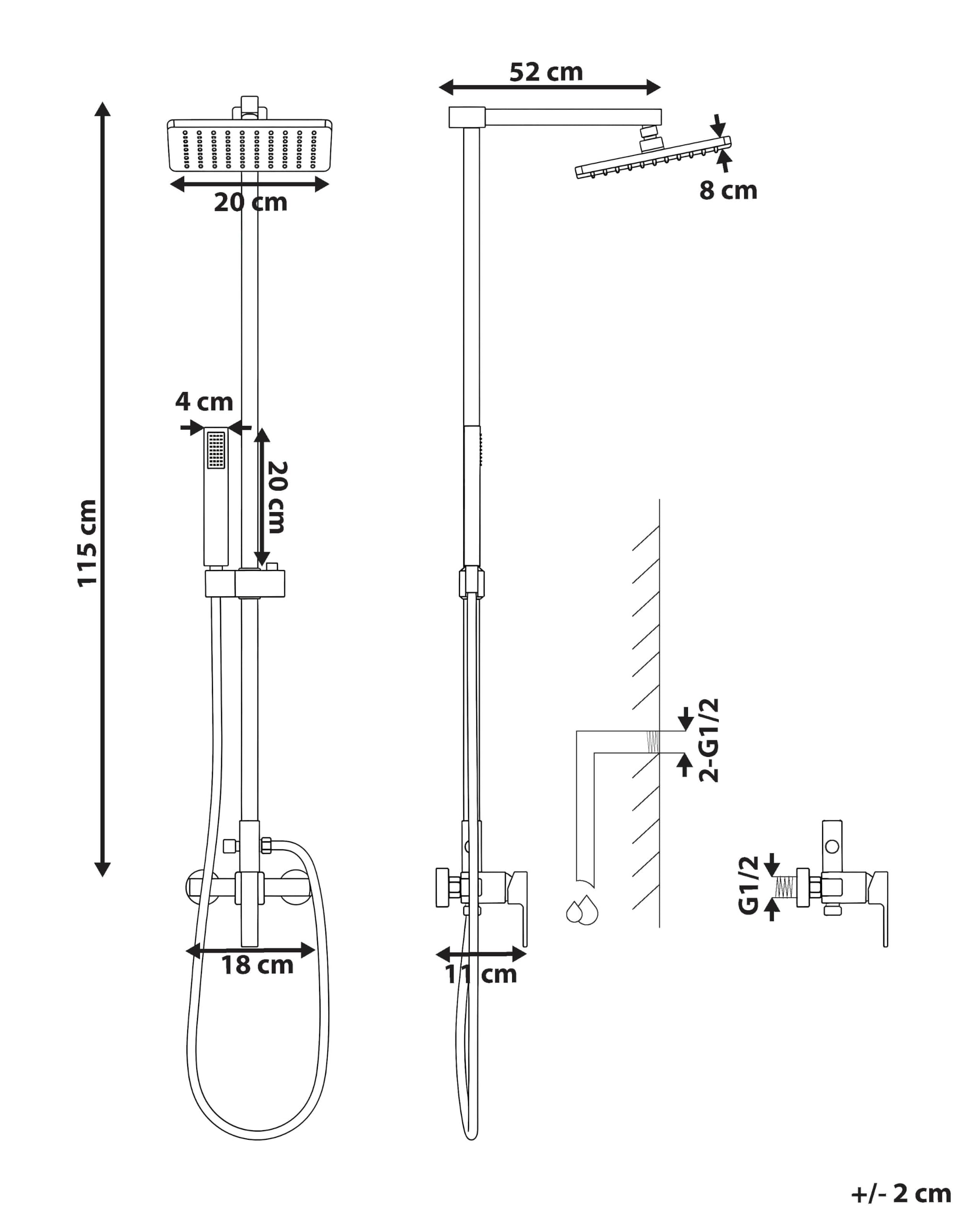 beliani-tagbo-duschsystem-115cm-gold-mit-kopfbrause image 3